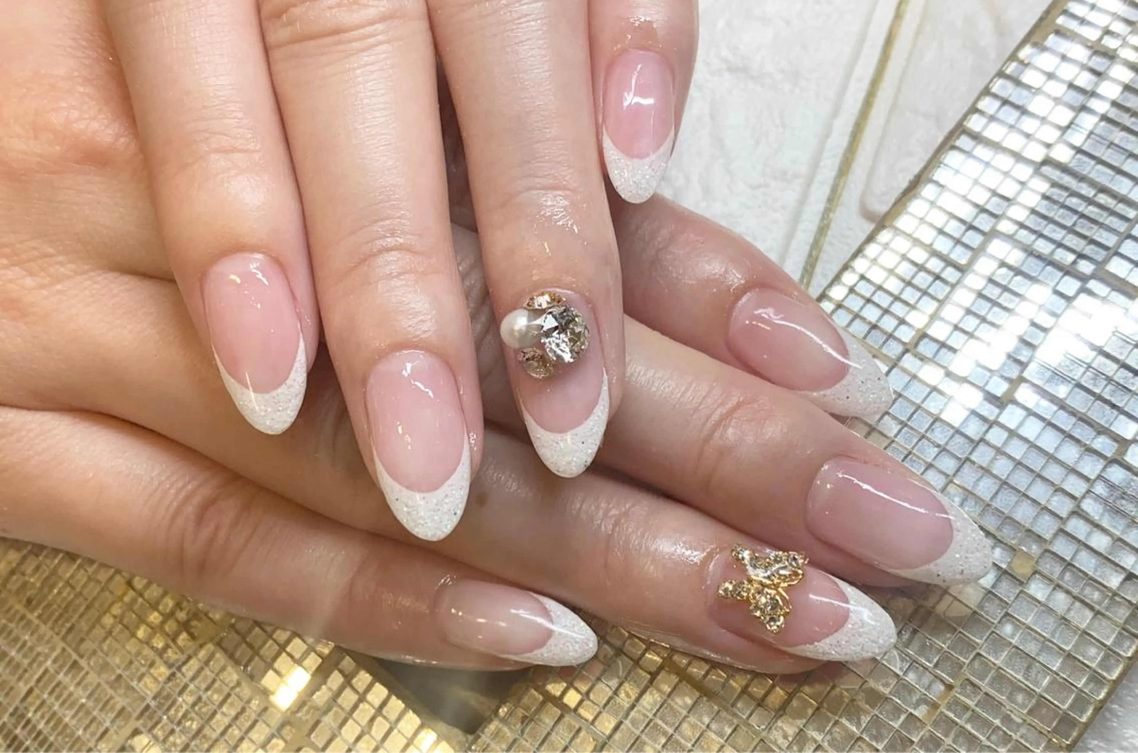 ネイル フレンチネイル ジェルネイル *･*MIMnail *･゜ﾟ･*:･*のネイルデザイン