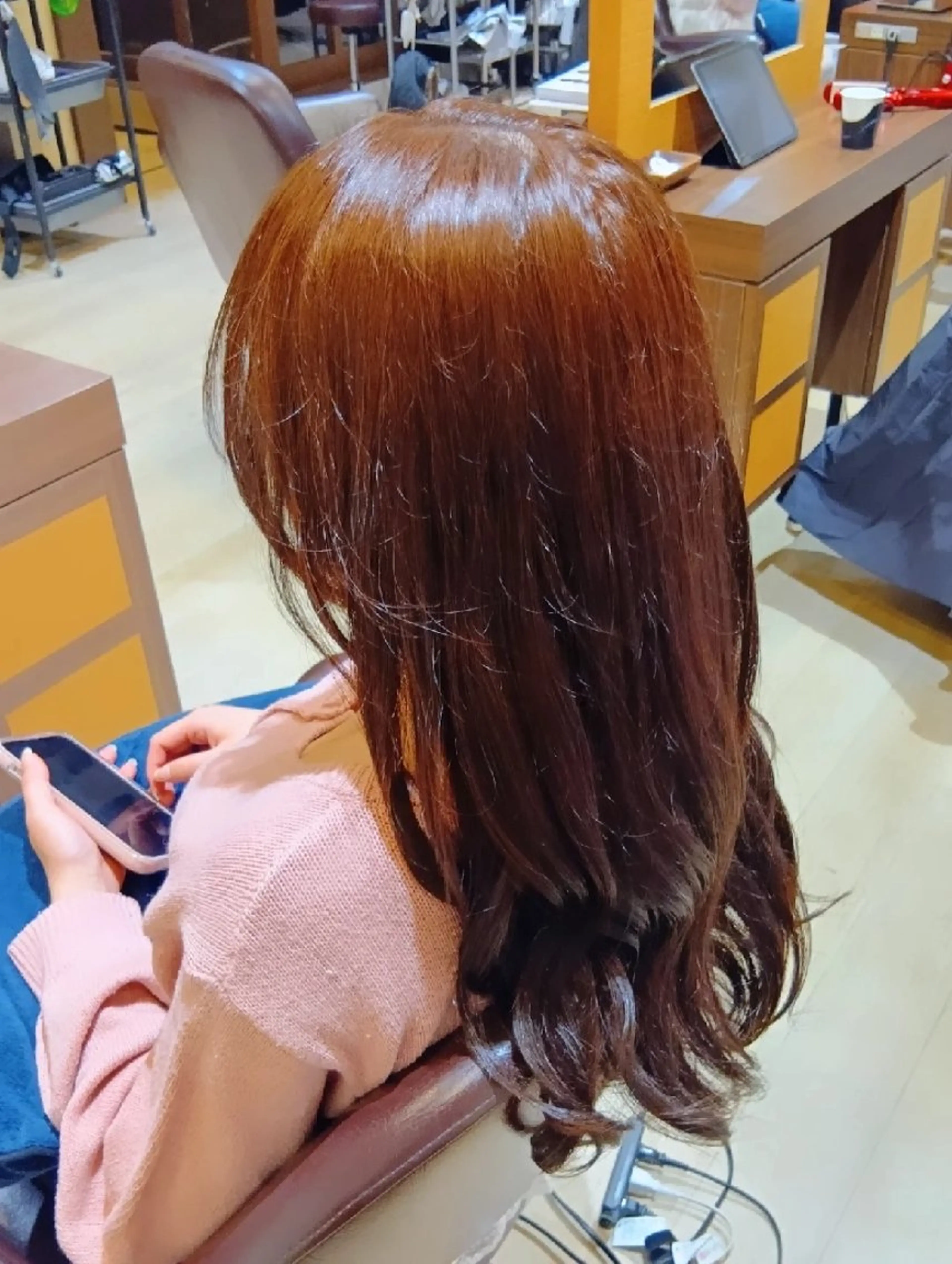 カラー ロング ブラウンカラー ヘアカラー トリートメント 小林暢🌟Orque 髪質改善サロン🌙のヘアスタイル