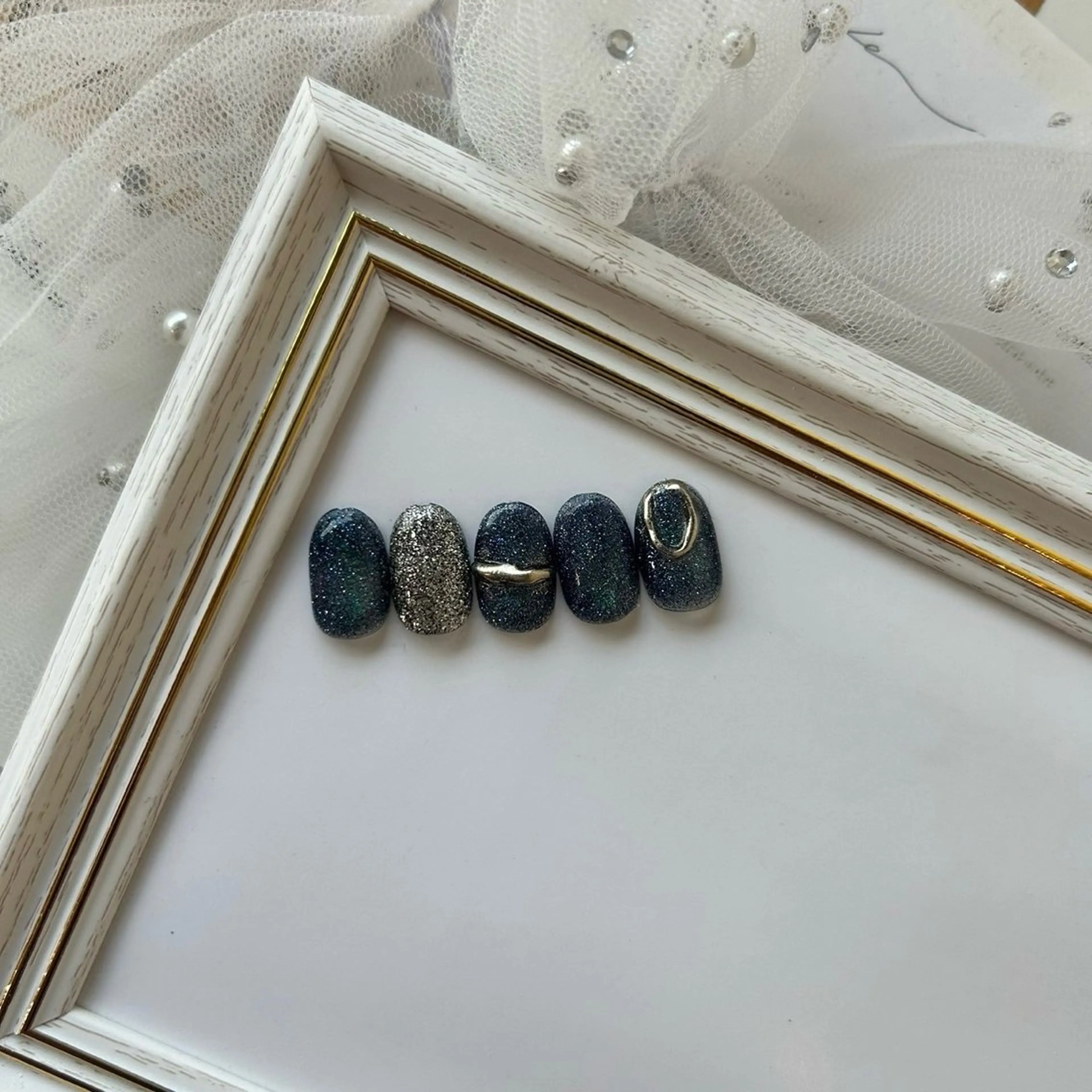 ネイル ワンカラーネイル ストーンネイル Vante ヴァンテのネイルデザイン