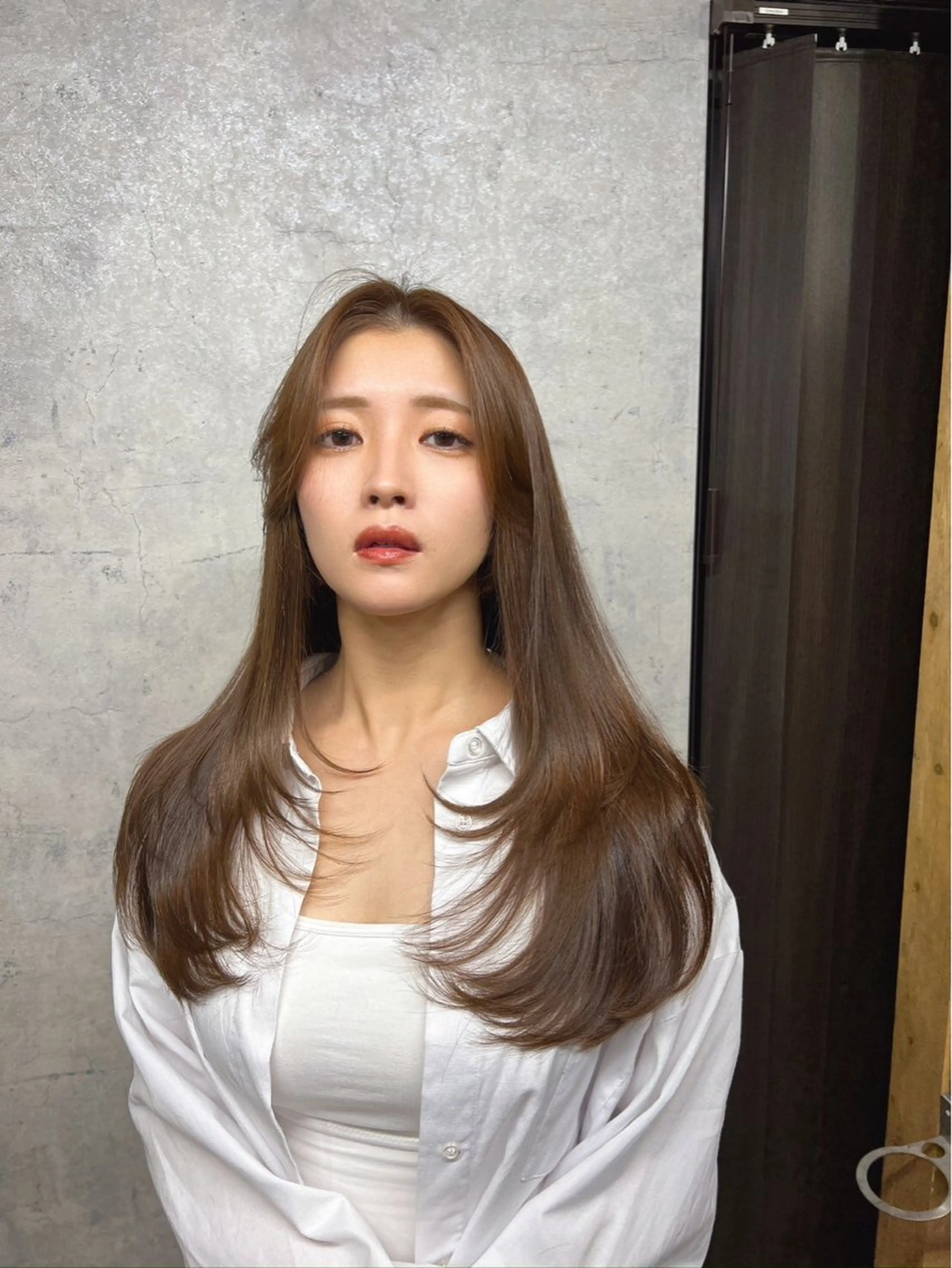 ロング カラー パーマ ヘアアレンジ foi. フォワ所属・🇰🇷韓国トレンド ヘア🇰🇷高田のヘアスタイル