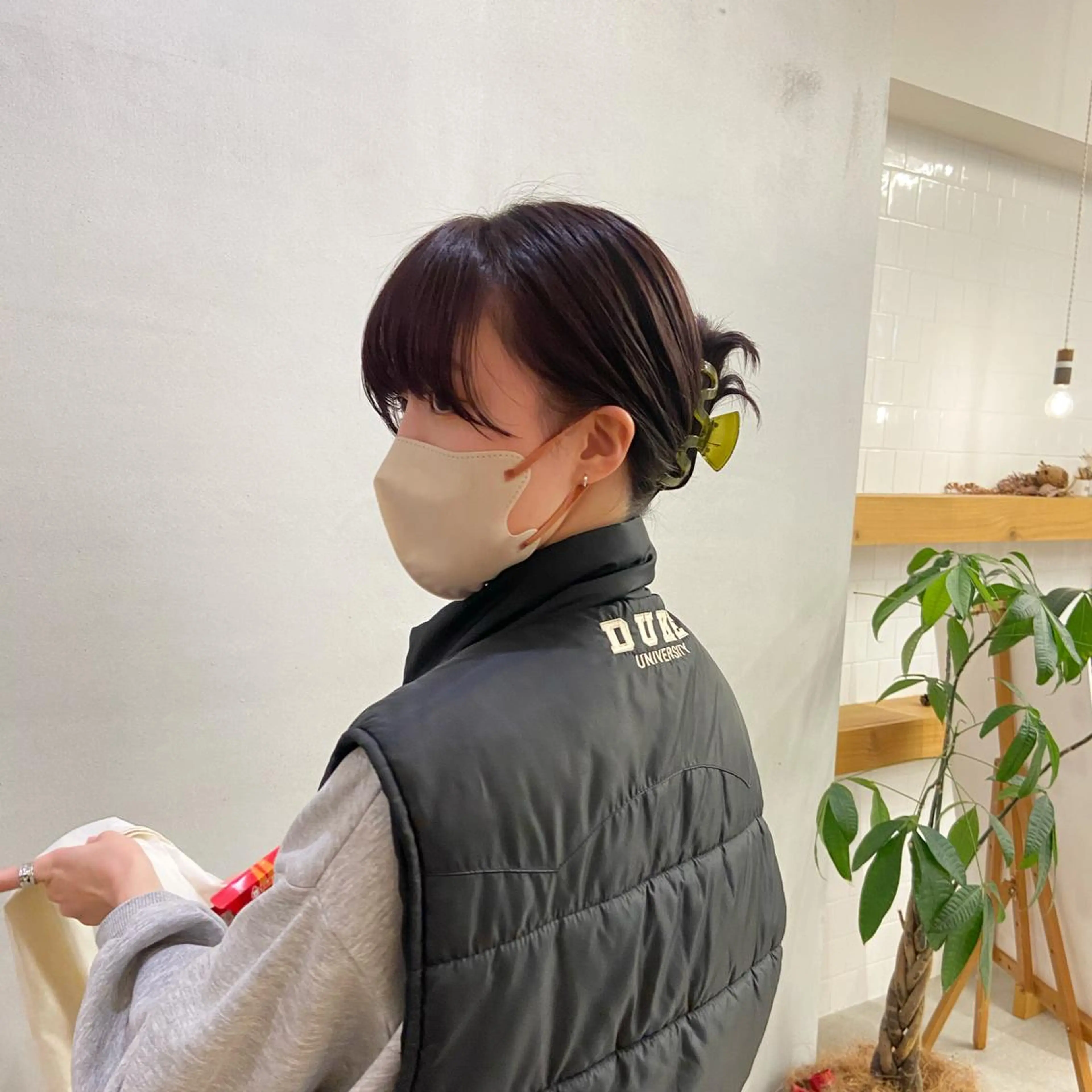 ミディアム ヘアアレンジ パープルカラー Rinon所属・沖 真琴のヘアスタイル