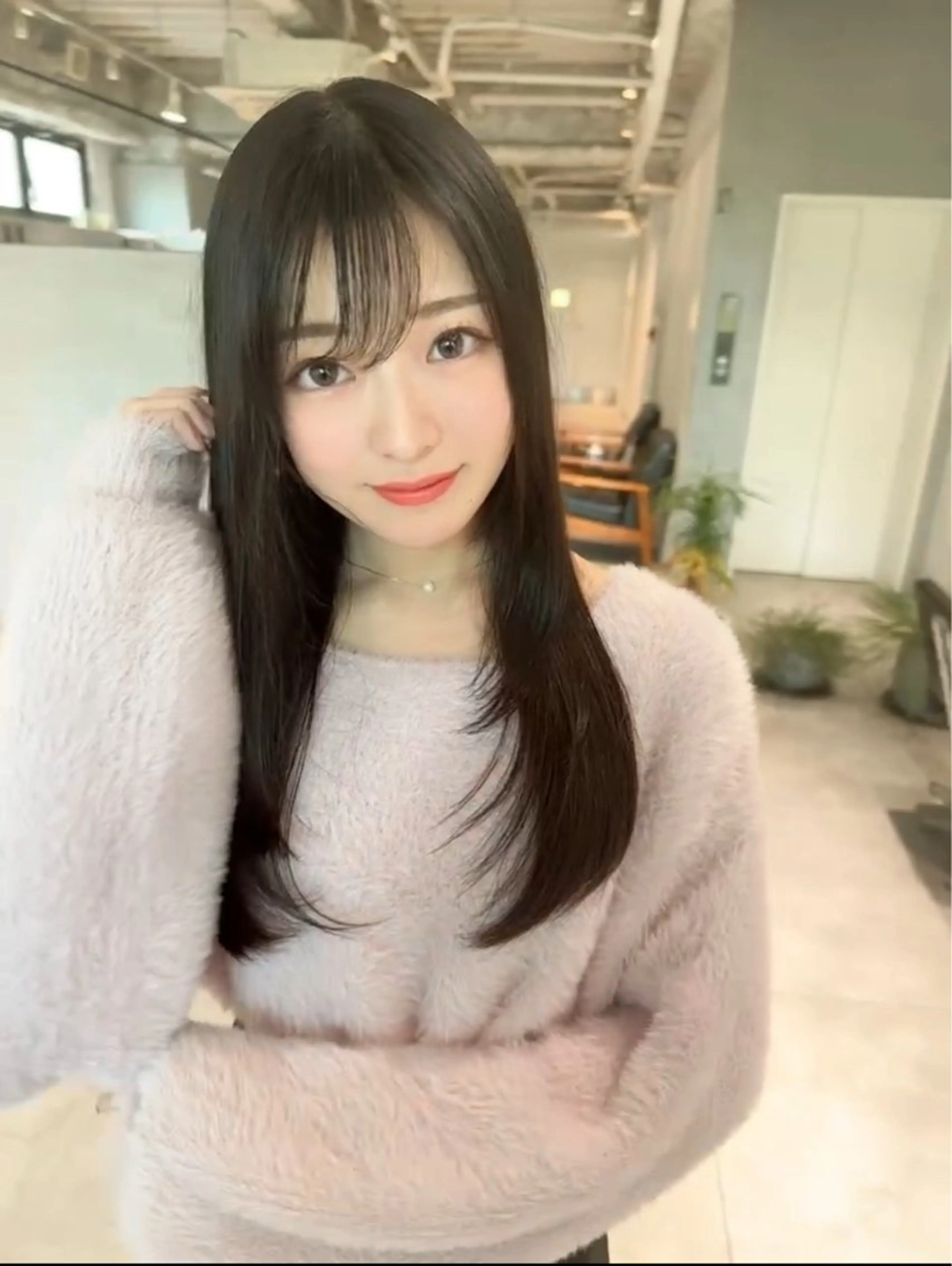 ロング カット ヘアカラー トリートメント CHERIM ❤️‍🔥新家光葉のヘアスタイル