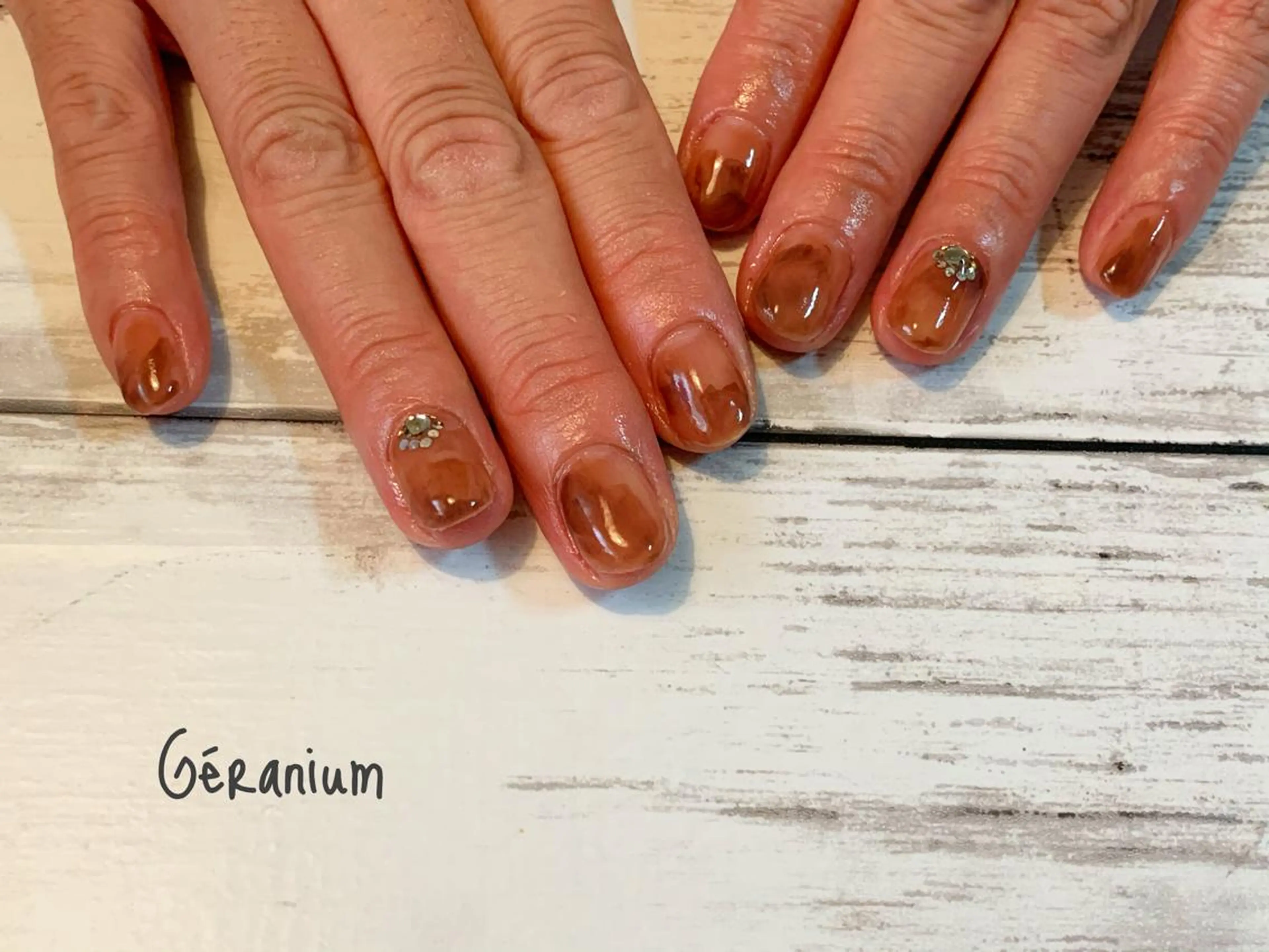 ネイル ハンドネイル フットネイル GéRanium Harukaのネイルデザイン