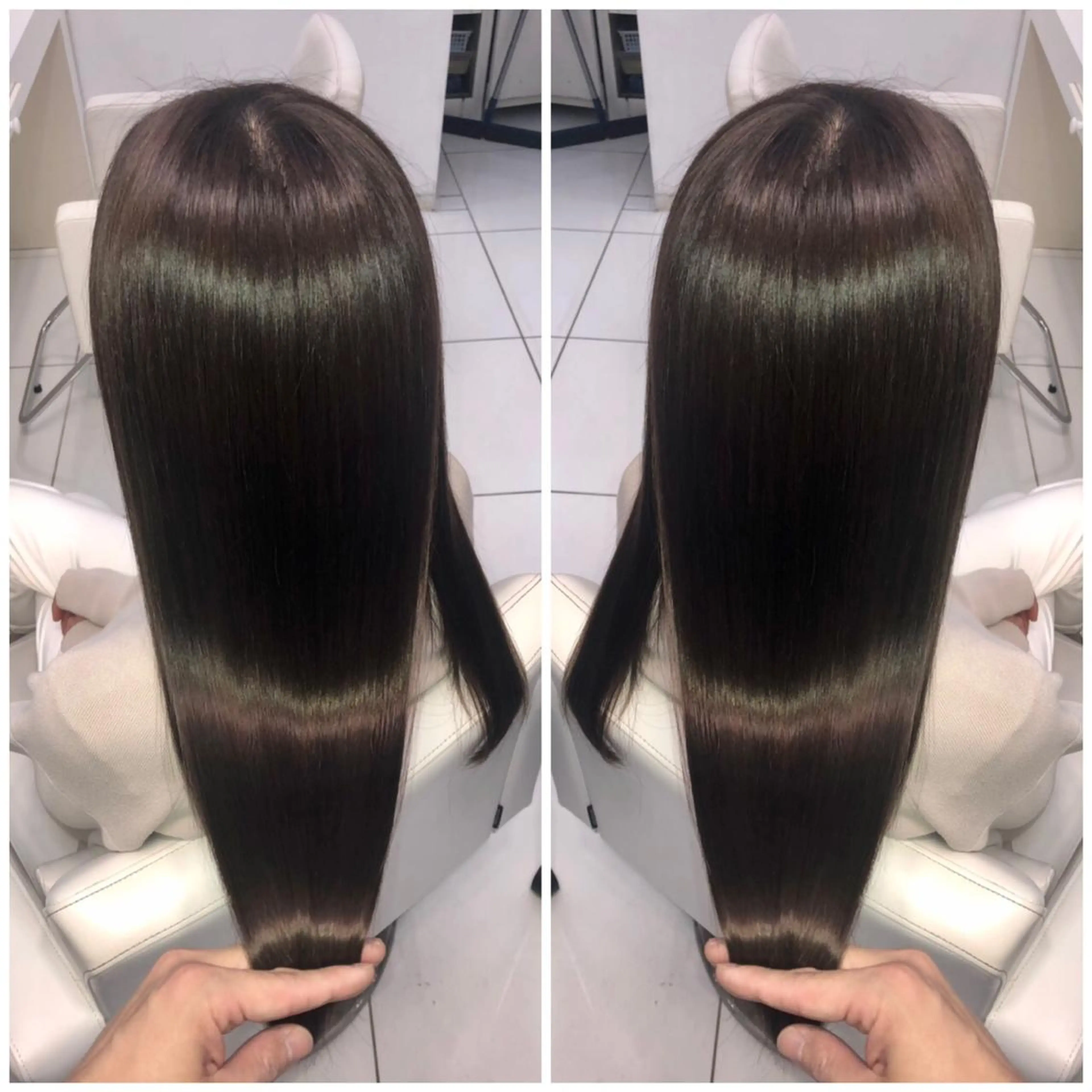 セミロング 縮毛矯正 ✨美髪専門サロン✨ seasonsのヘアスタイル
