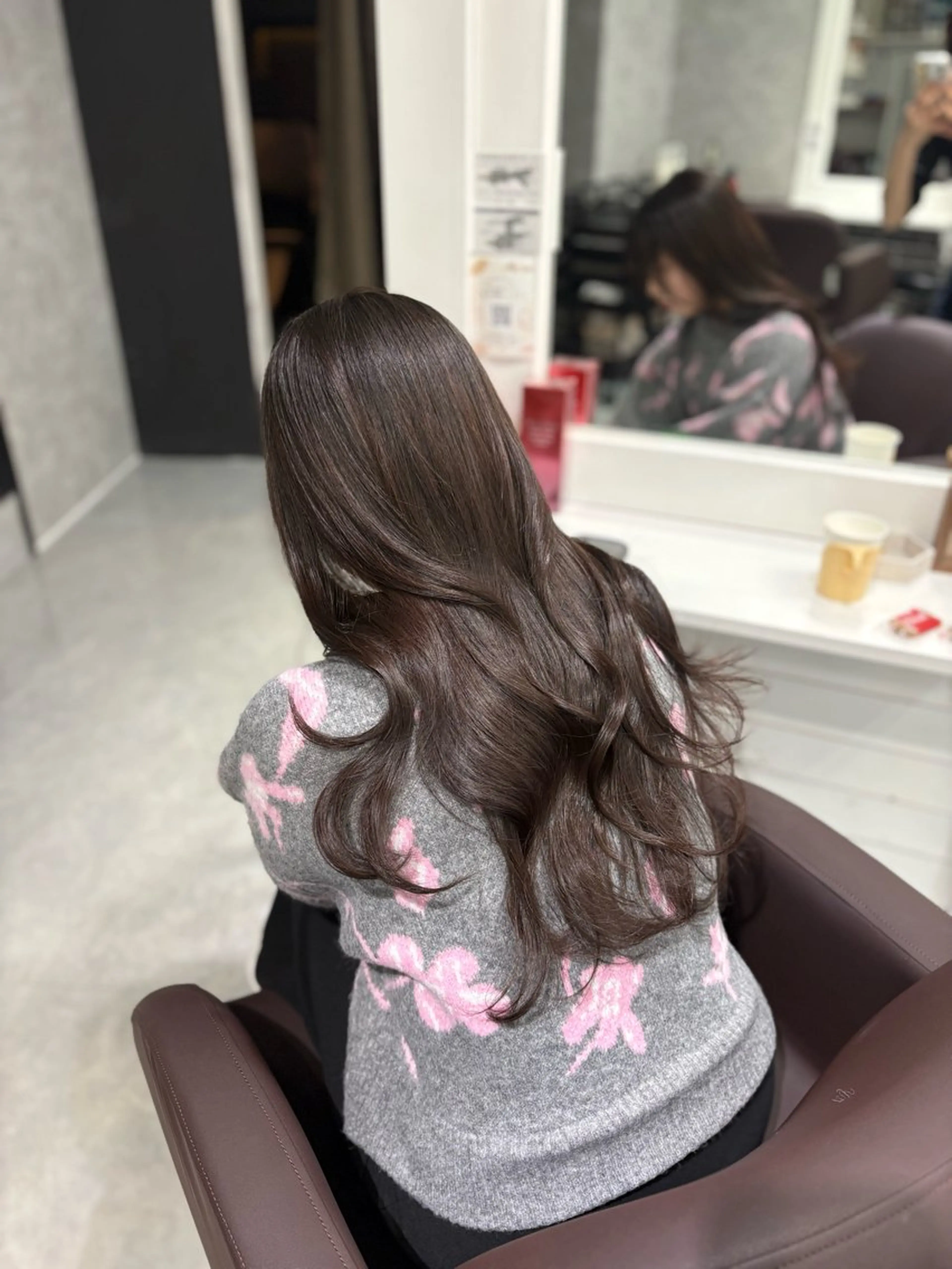 ロング アッシュ トリートメント カット トリートメント Aura 髪質改善＆韓国レイヤー所属・あい❤︎ /髪質改善/韓国巻きのヘアスタイル