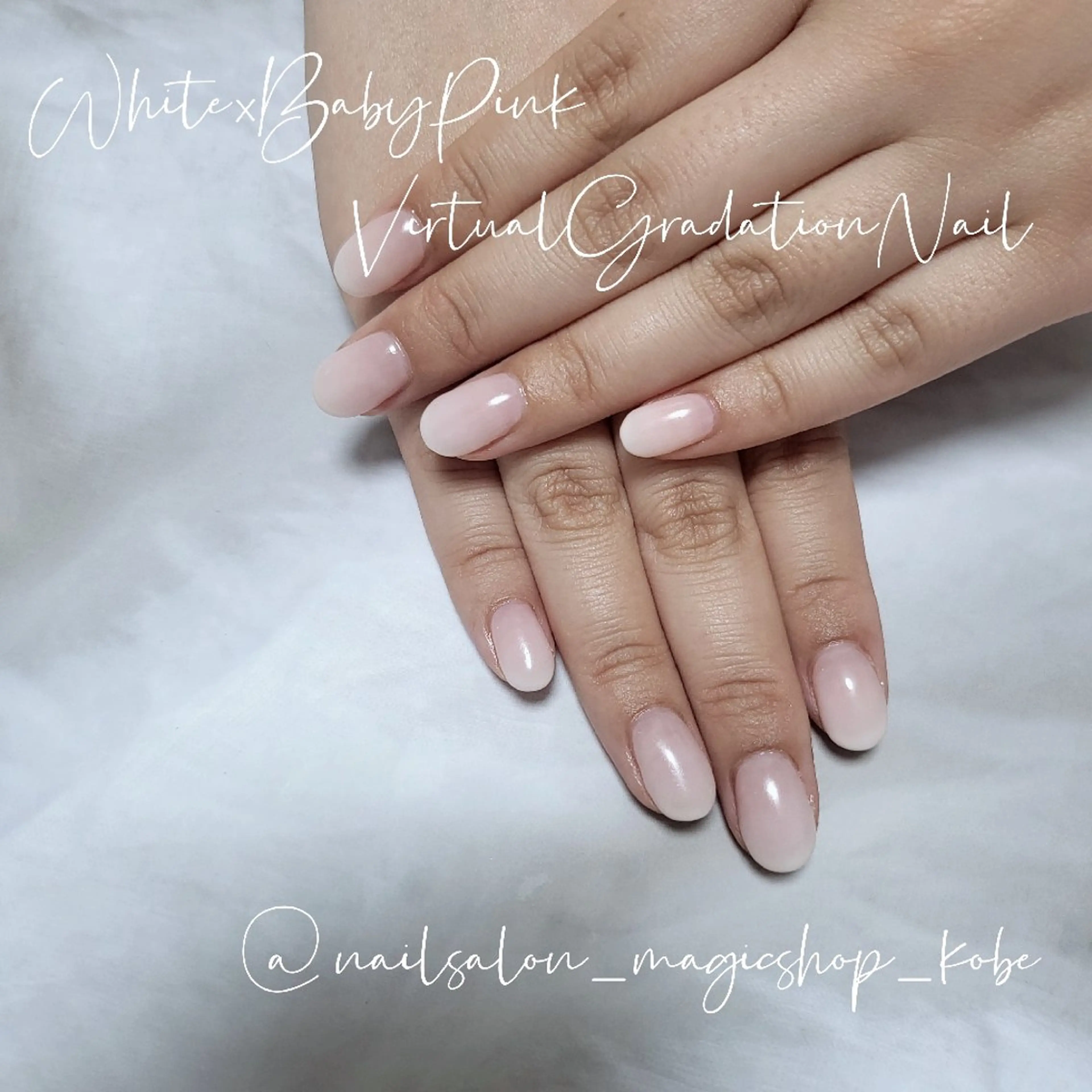 ネイル ジェルネイル グラデーション ピンク ソフトジェル ハンドネイル Nailsalon MagicShopのネイルデザイン