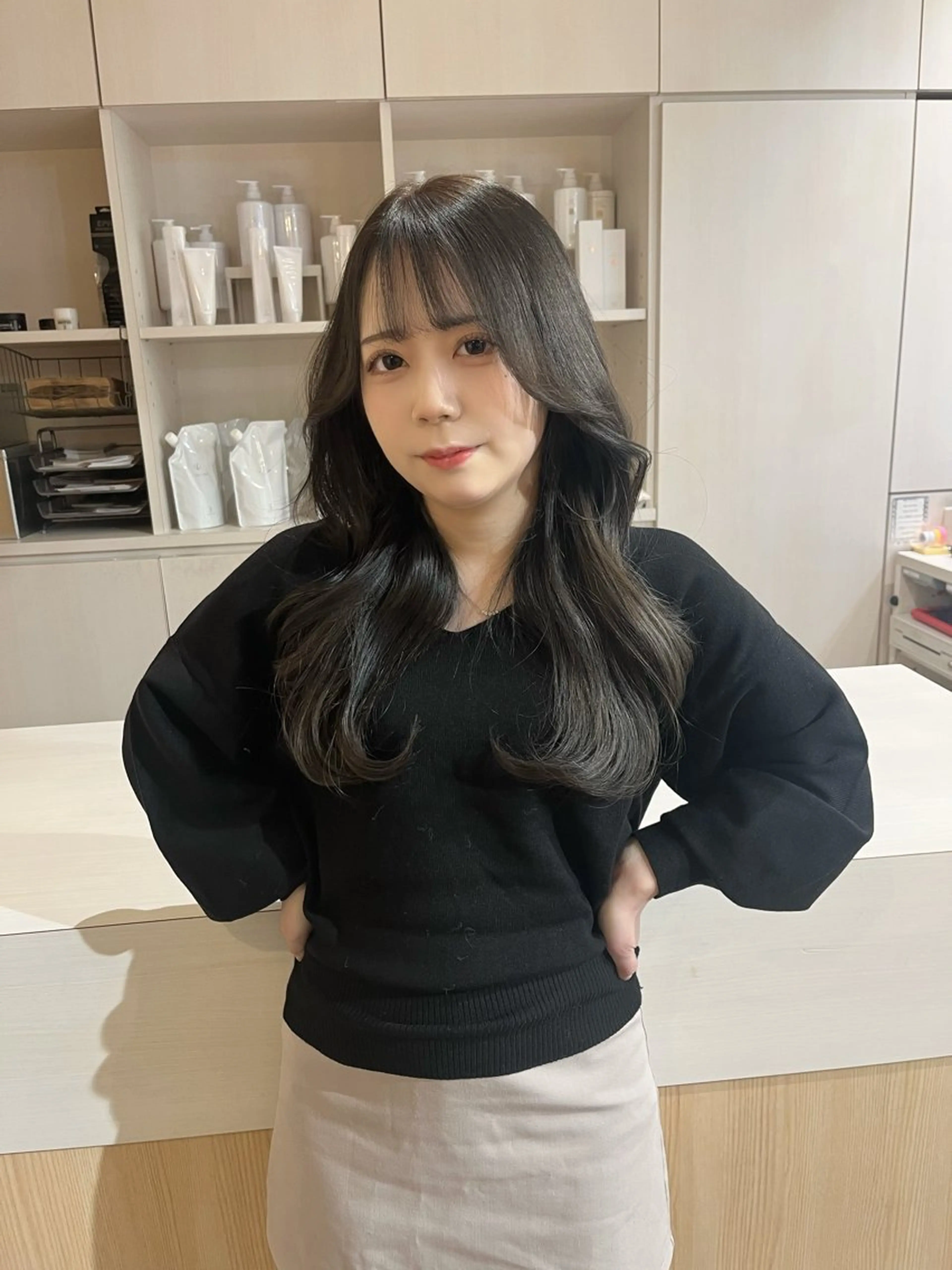 ロング レイヤーカット 🇰🇷祝斗🇰🇷 /韓国ボブ/レイヤーのヘアスタイル