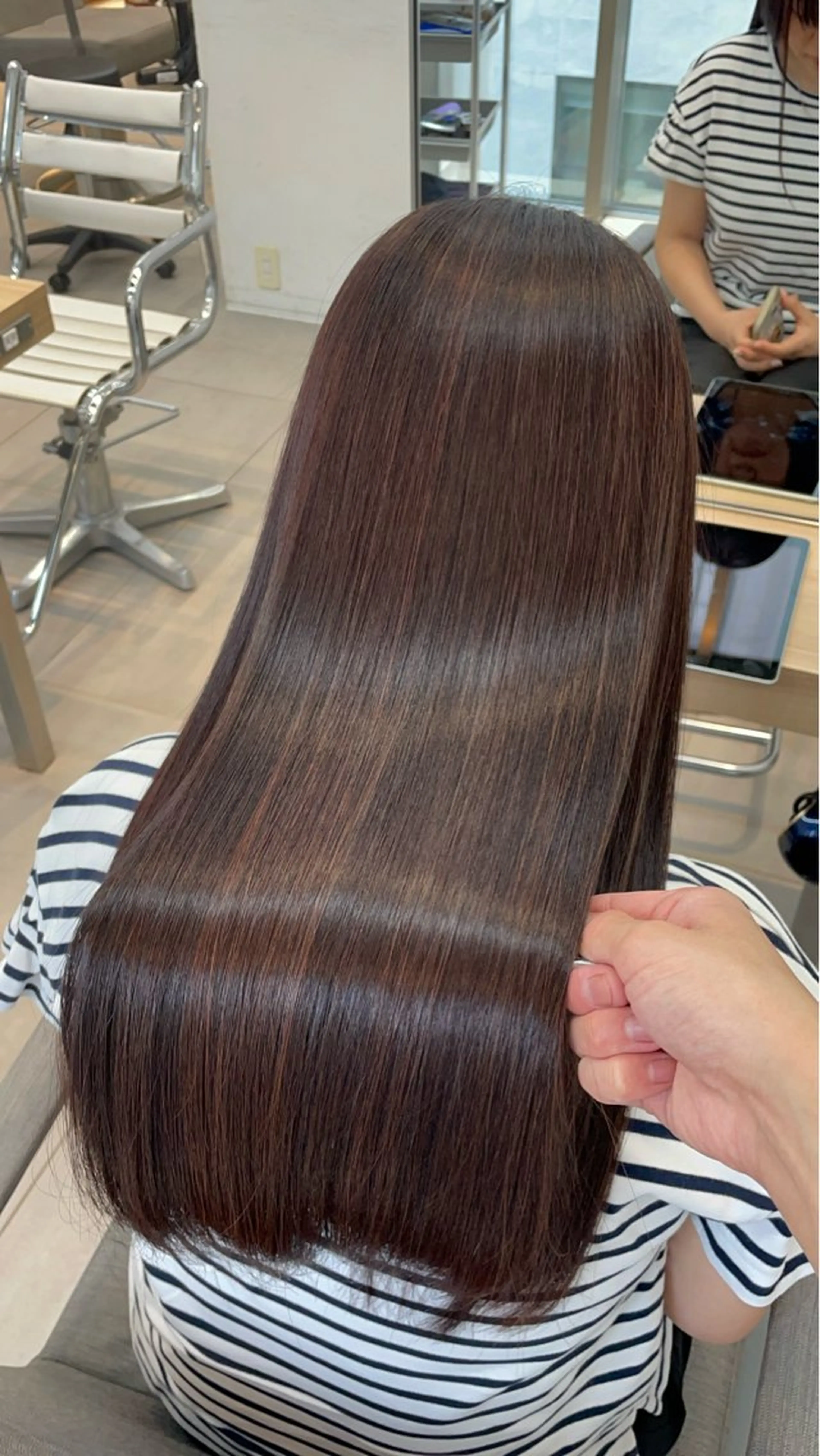 ロング カット 縮毛矯正 トリートメント ヘッドスパ ✨髪質改善✨美髪 矯正🫧小泉のヘアスタイル