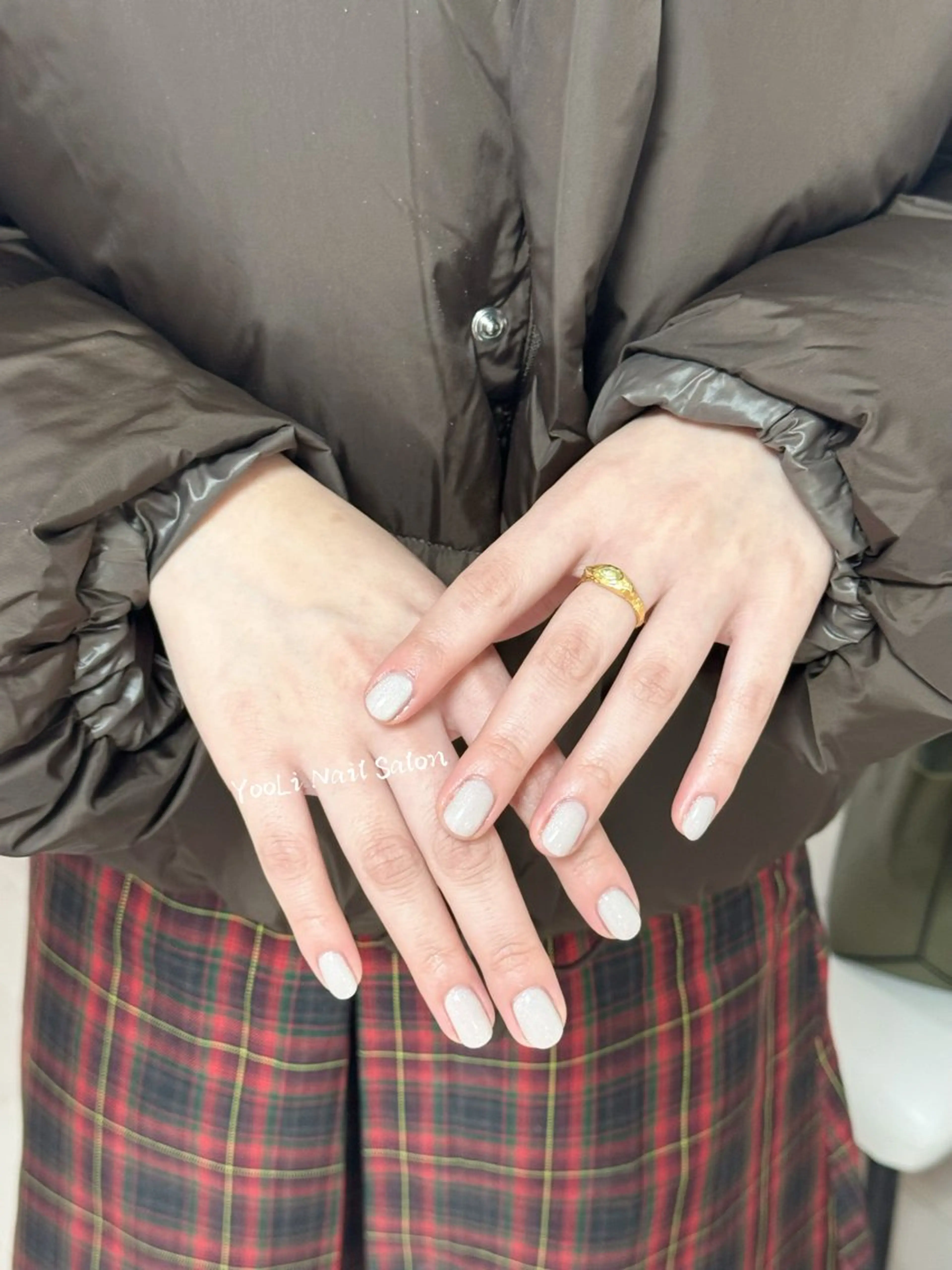 ネイル アートネイル オーロラネイル チークネイル フレンチネイル ガラスフレンチ ハンドネイル 🎀🎀YooLi Nail Salonのネイルデザイン