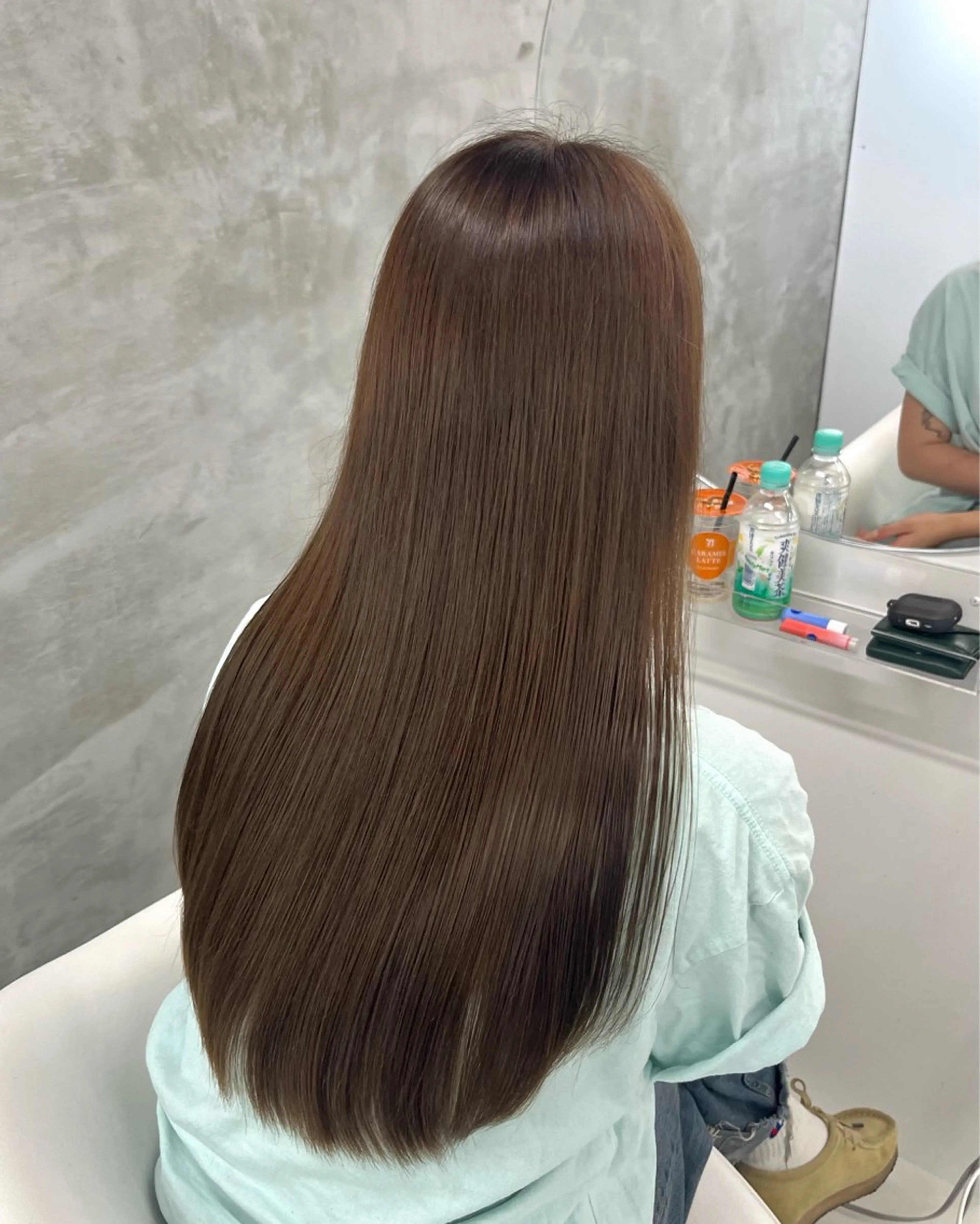 ロング カラー カット ヘアカラー トリートメント yuuna ✮ レイヤーカットのヘアスタイル