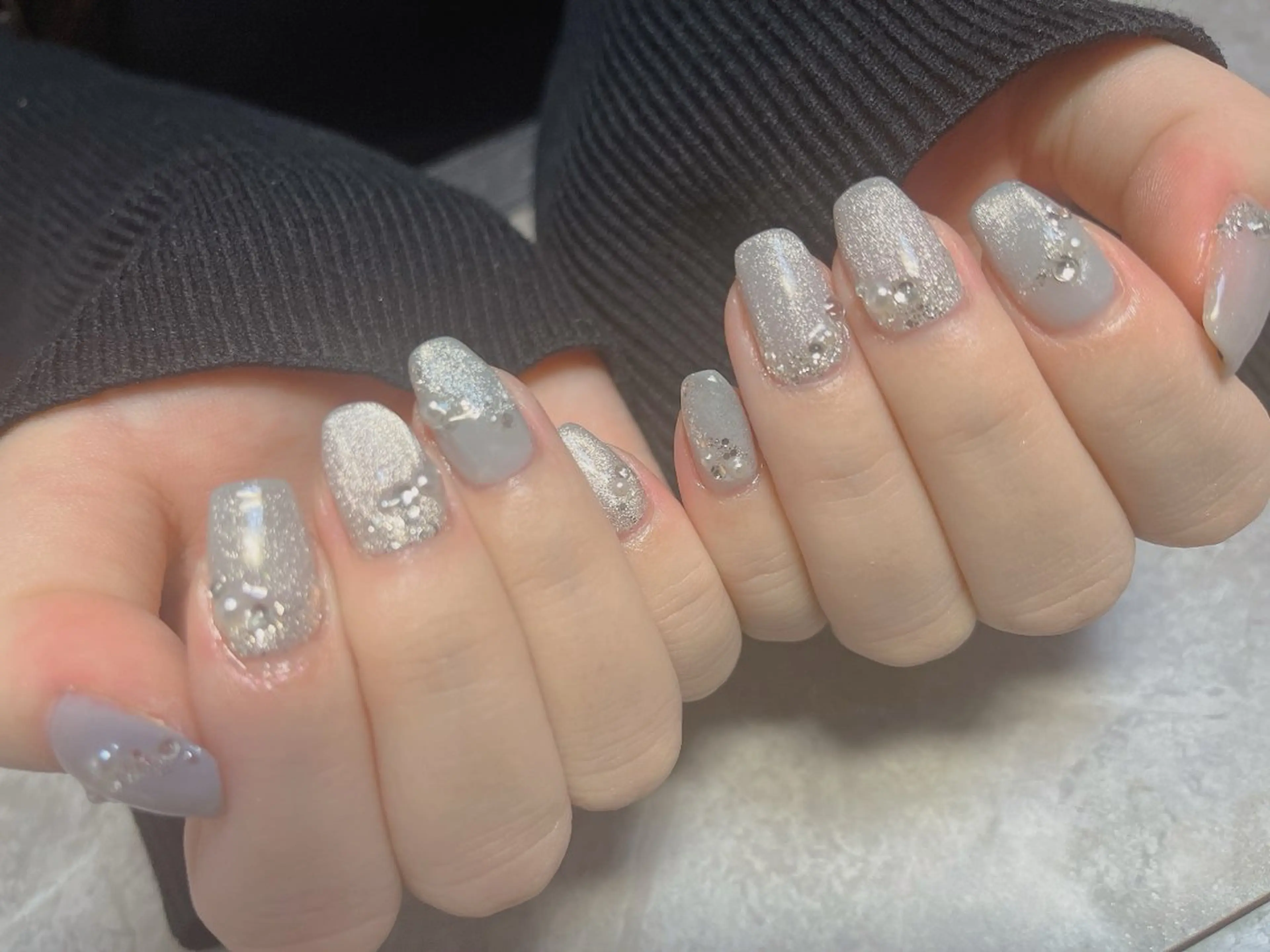 ネイル マグネットネイル オフィスネイル ハンドネイル ハンドケア Felice所属・ベテランネイル cnc  nailのネイルデザイン