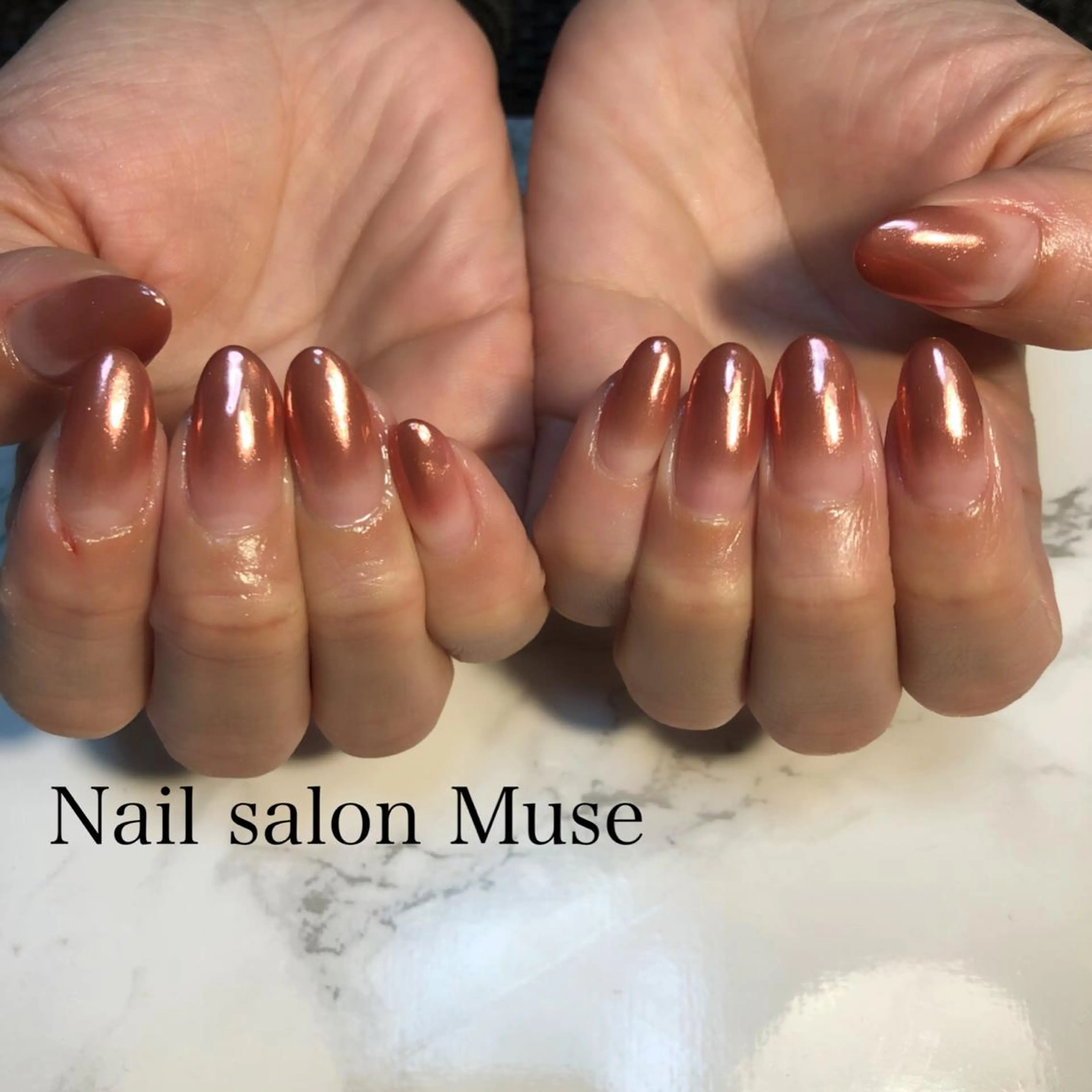 ネイル ミラーネイル ハンドネイル Nail salon Museのネイルデザイン