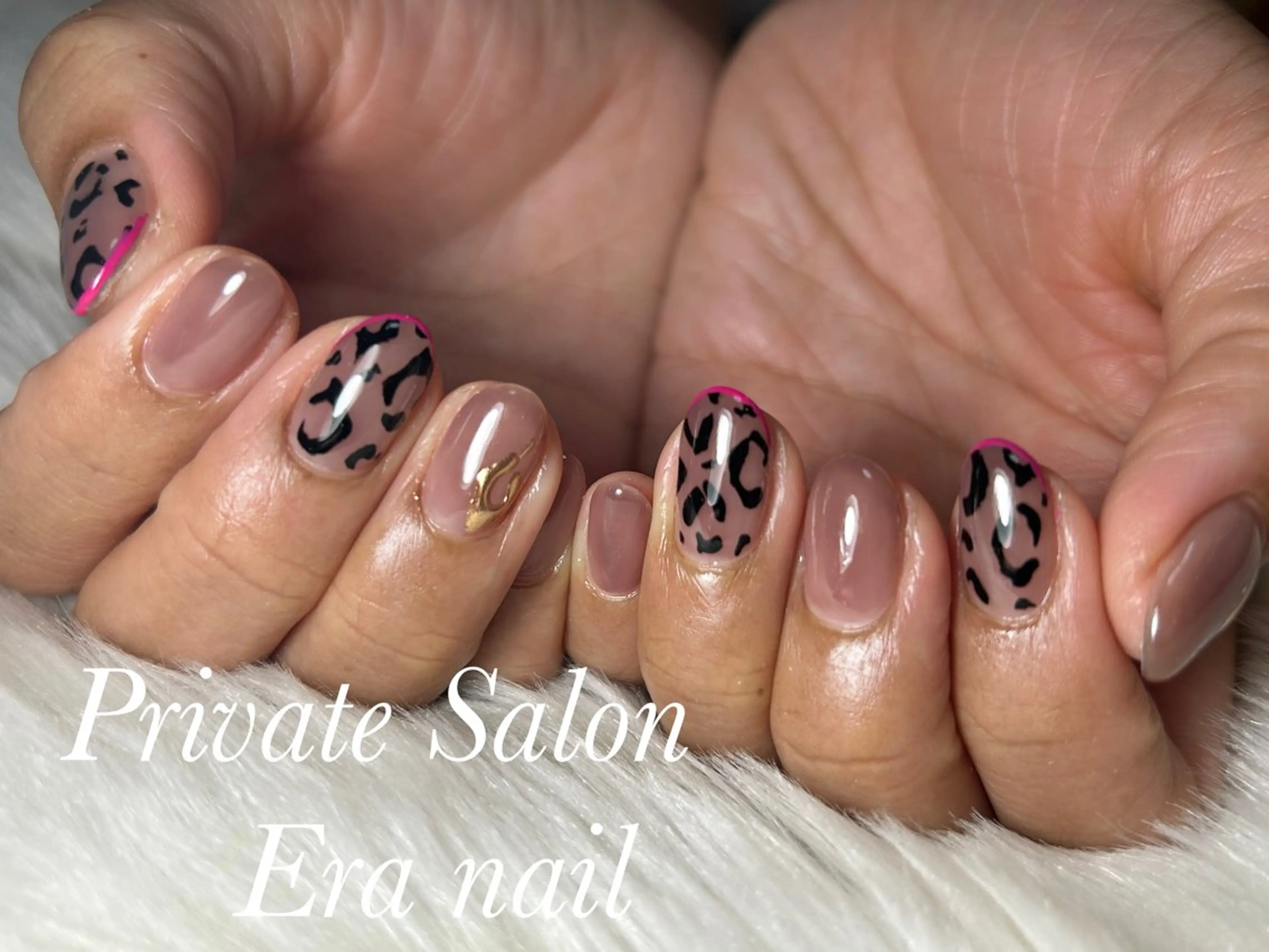 ネイル アニマル柄 ハンドネイル Era nailのネイルデザイン
