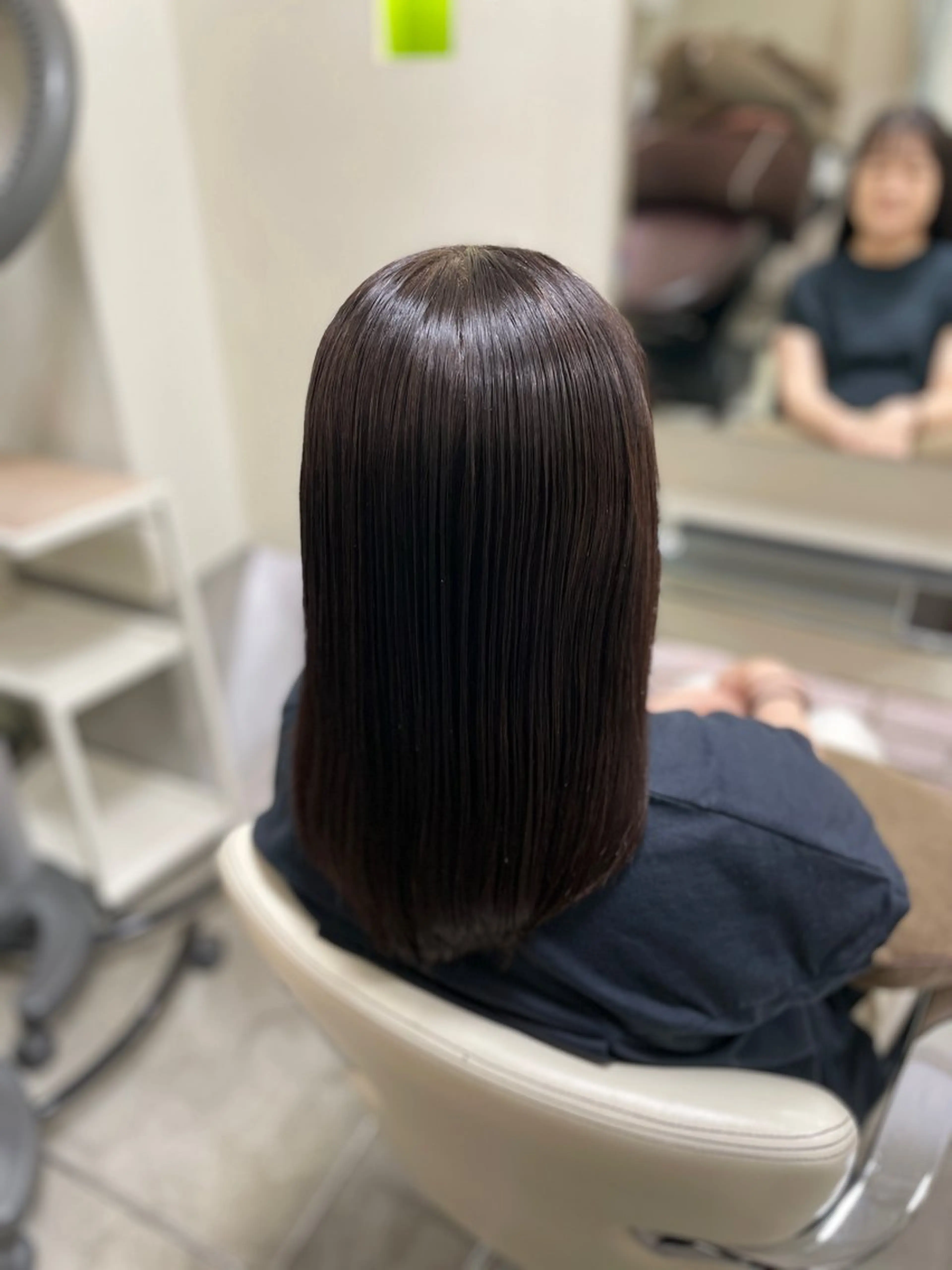 セミロング 髪質改善 酸性ストレート ヘアメイクニューヨーク根津店所属・リニューアルオープン ☆根津店齋藤のヘアスタイル