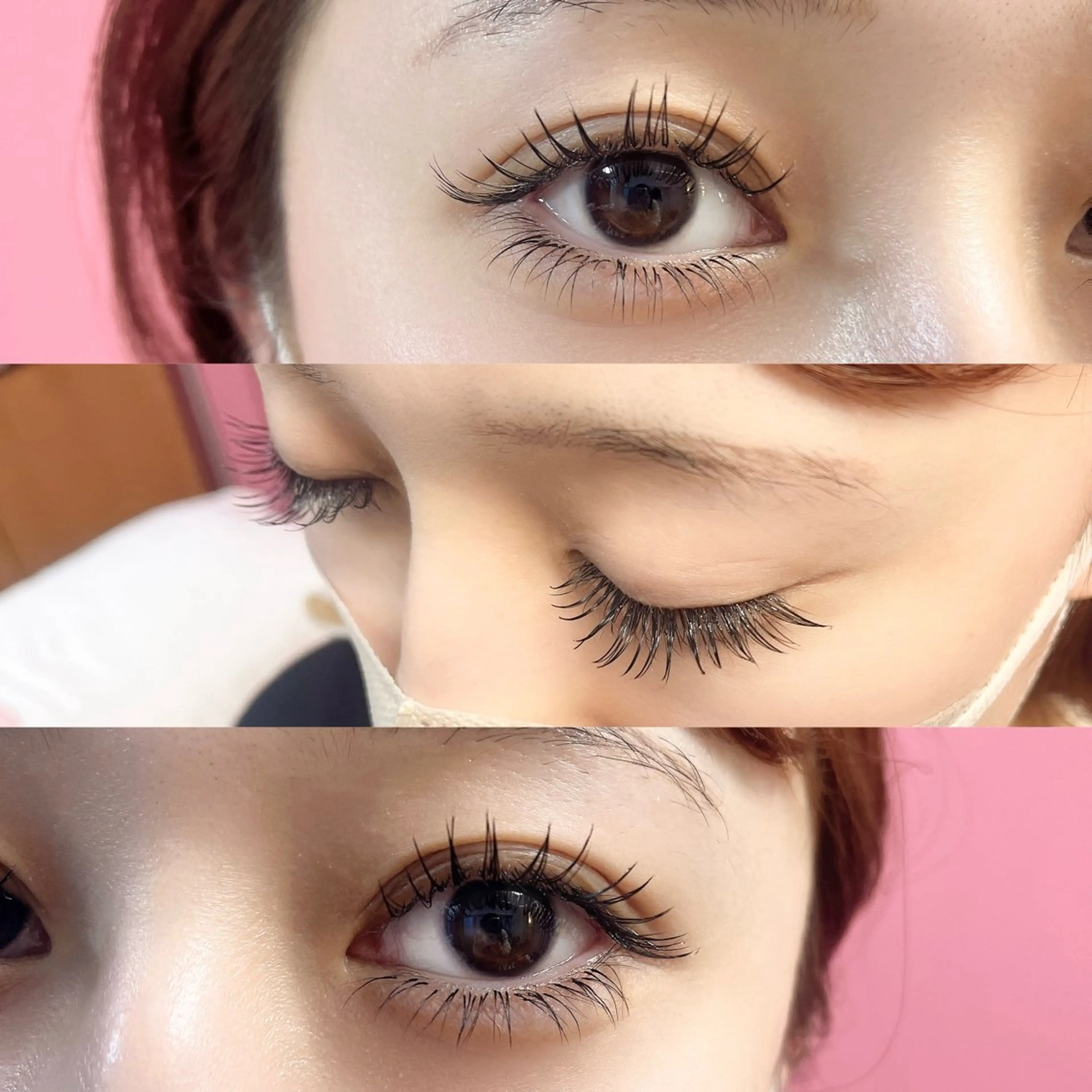 【撮影モデル】上下マツエク200本振り分け(オフ無料)の写真