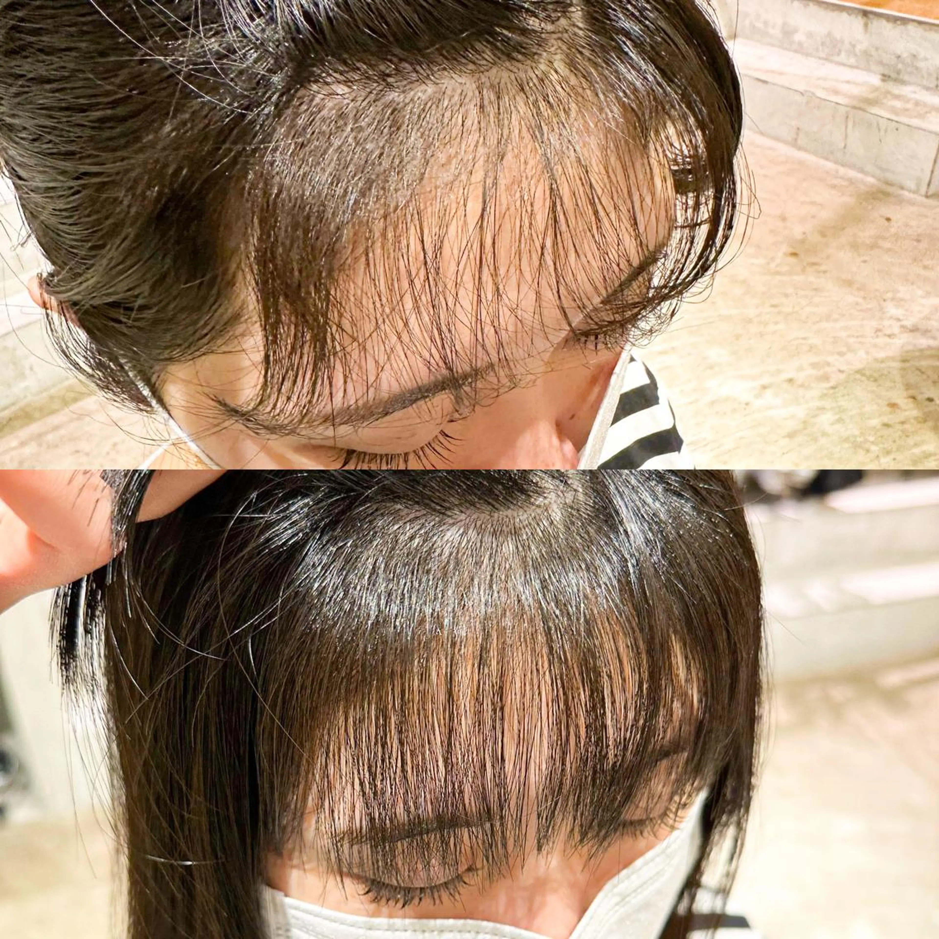 ロング カラー パーマ 縮毛矯正 ストレートパーマ 🤎ono/ 切りっぱなしボブ🤎のヘアスタイル