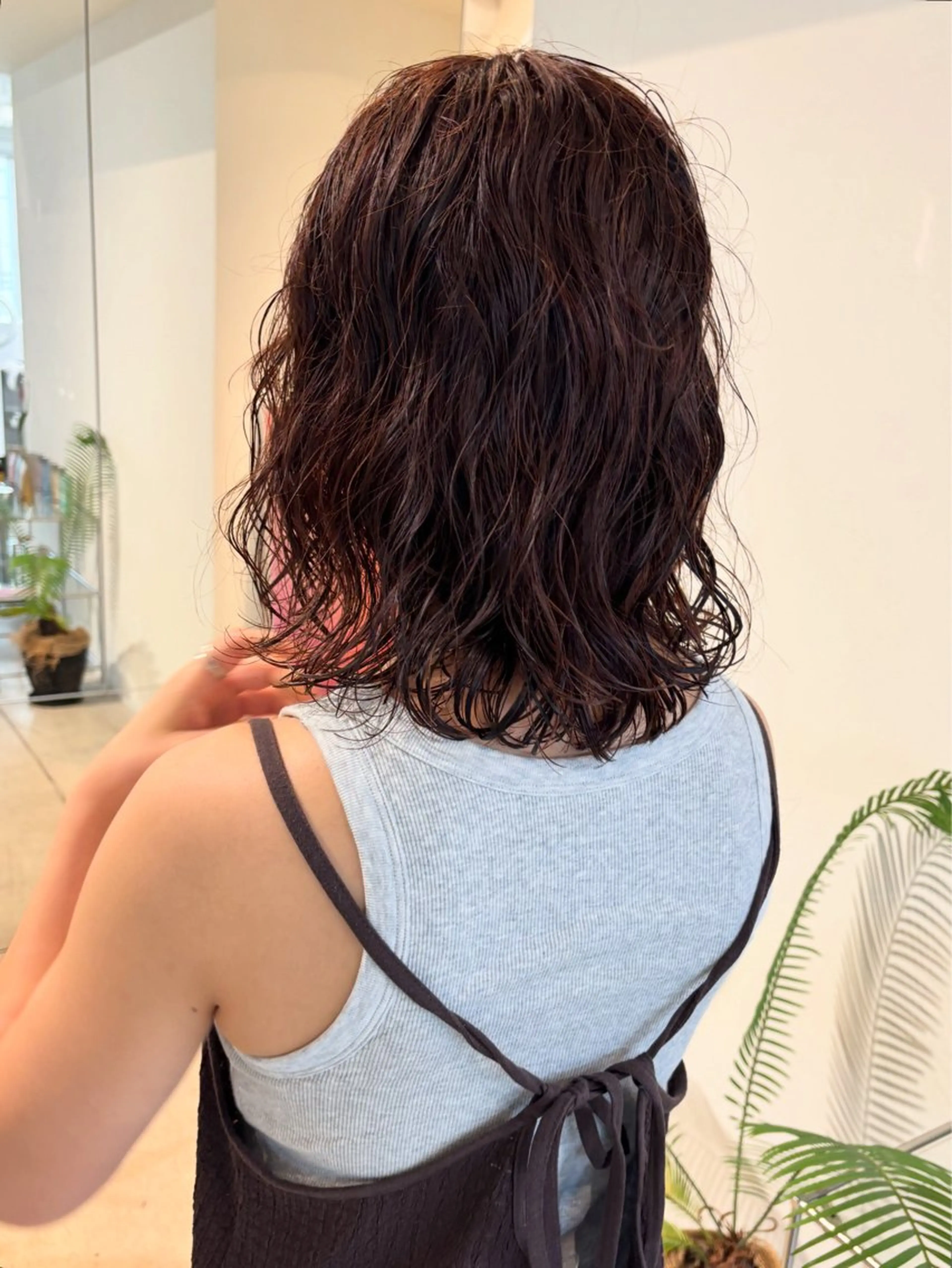 ミディアム カラー パーマ カット ヘアカラー パーマ ANY／SUE 千葉パーマのヘアスタイル