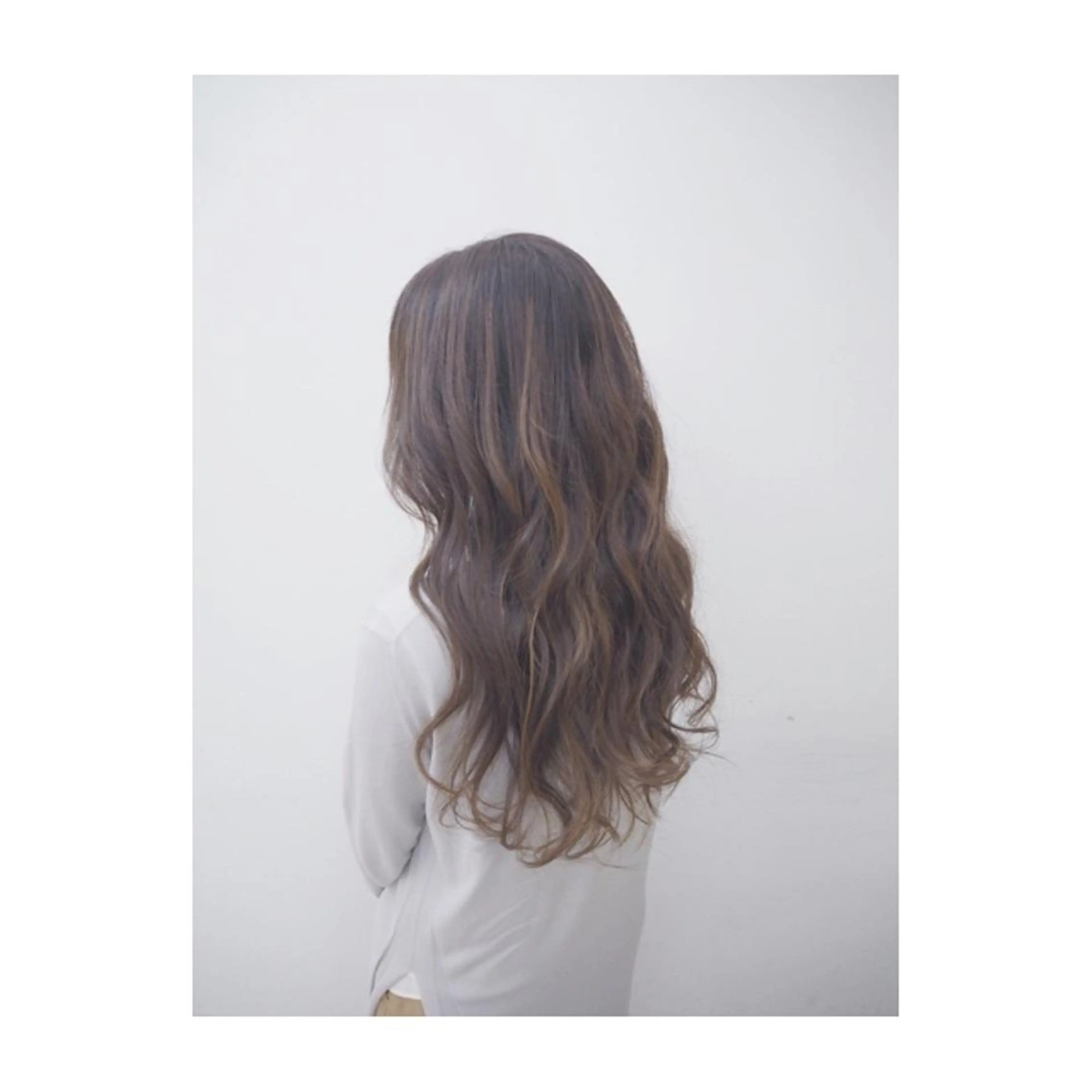 ロング カラー 永岡 鉄平のヘアスタイル