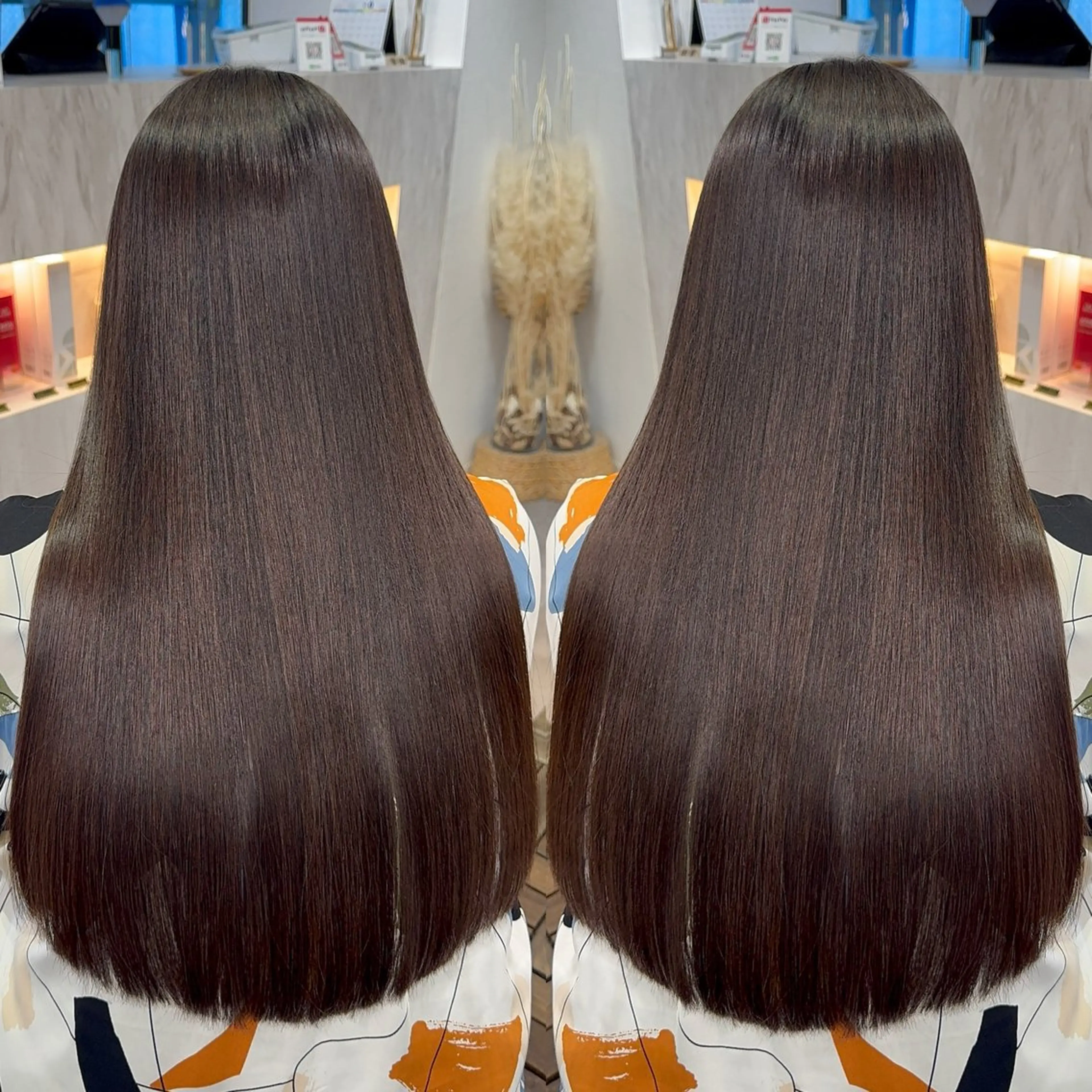 ロング 縮毛矯正 トリートメント カット ヘアカラー トリートメント 🪞艶美髪🪞 髪質改善🎖️城彰人のヘアスタイル