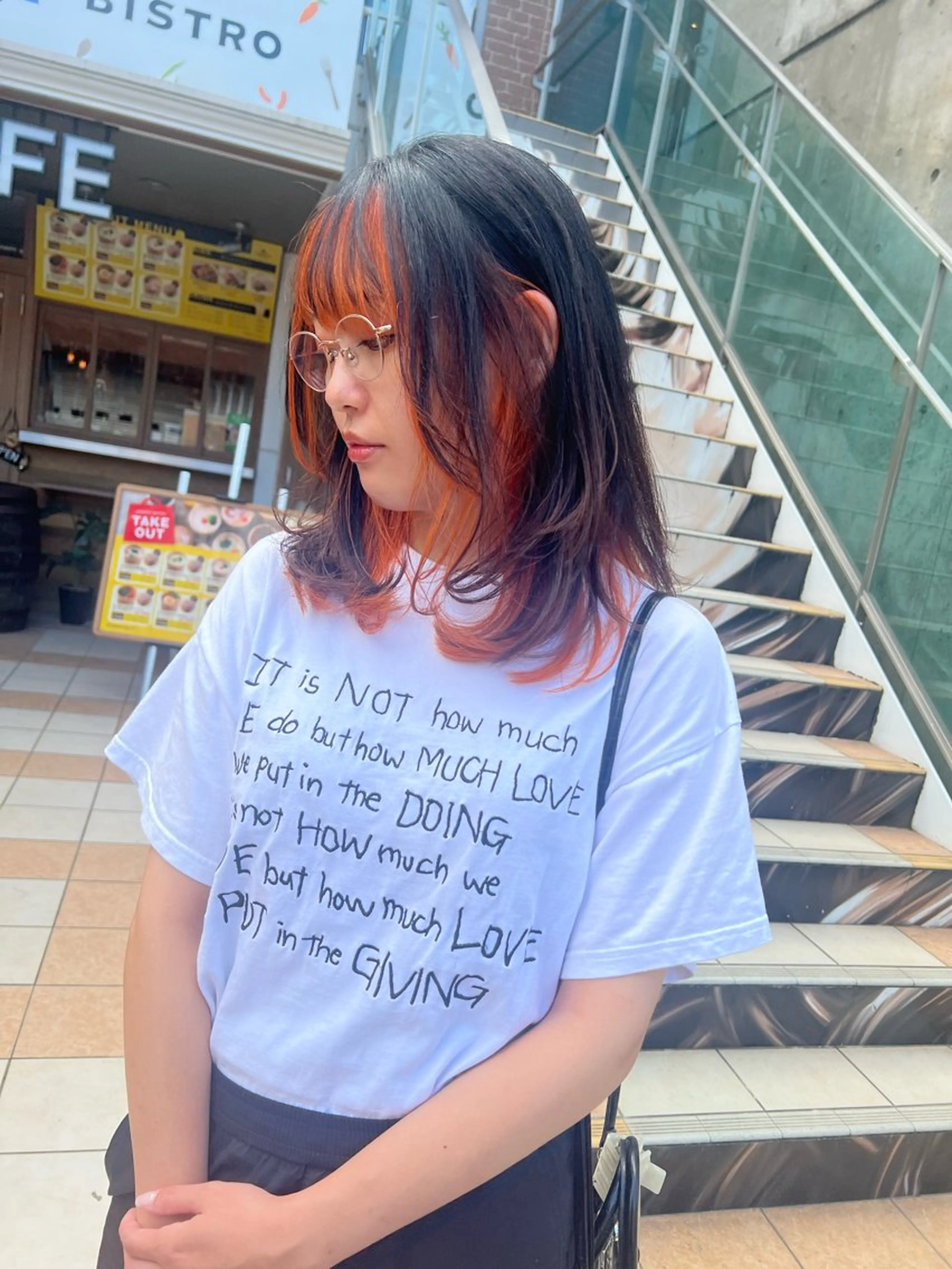 セミロング カラー ヘアカラー 髪質改善/ ブリーチ/中尾のヘアスタイル