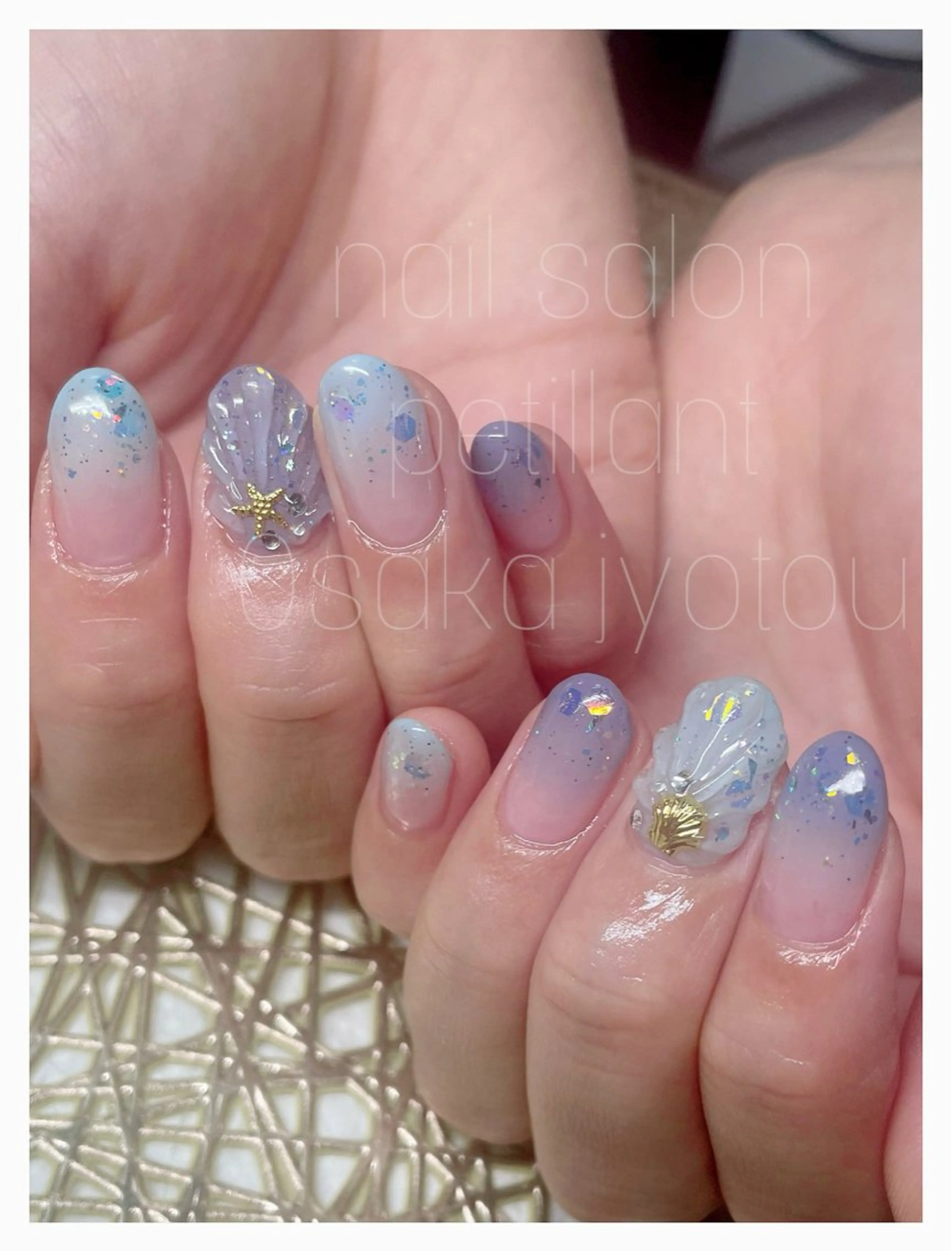 ネイル アートネイル グラデーション 夏ネイル ハンドネイル ハンドケア petillant所属・nail salon petillantのネイルデザイン