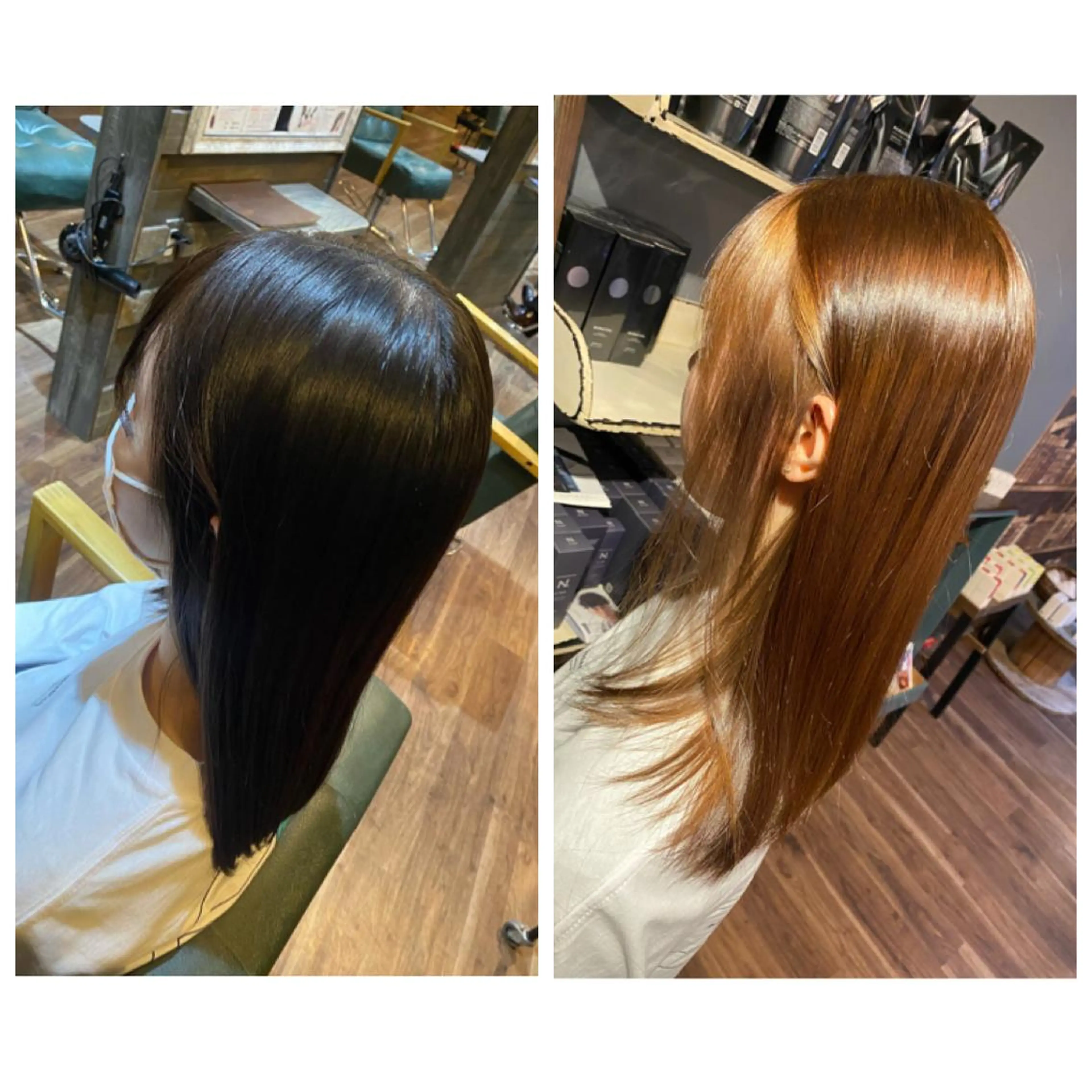 セミロング カラー ベージュカラー ブリーチ ハイライト/インナー /ブリーチ/レイヤーのヘアスタイル