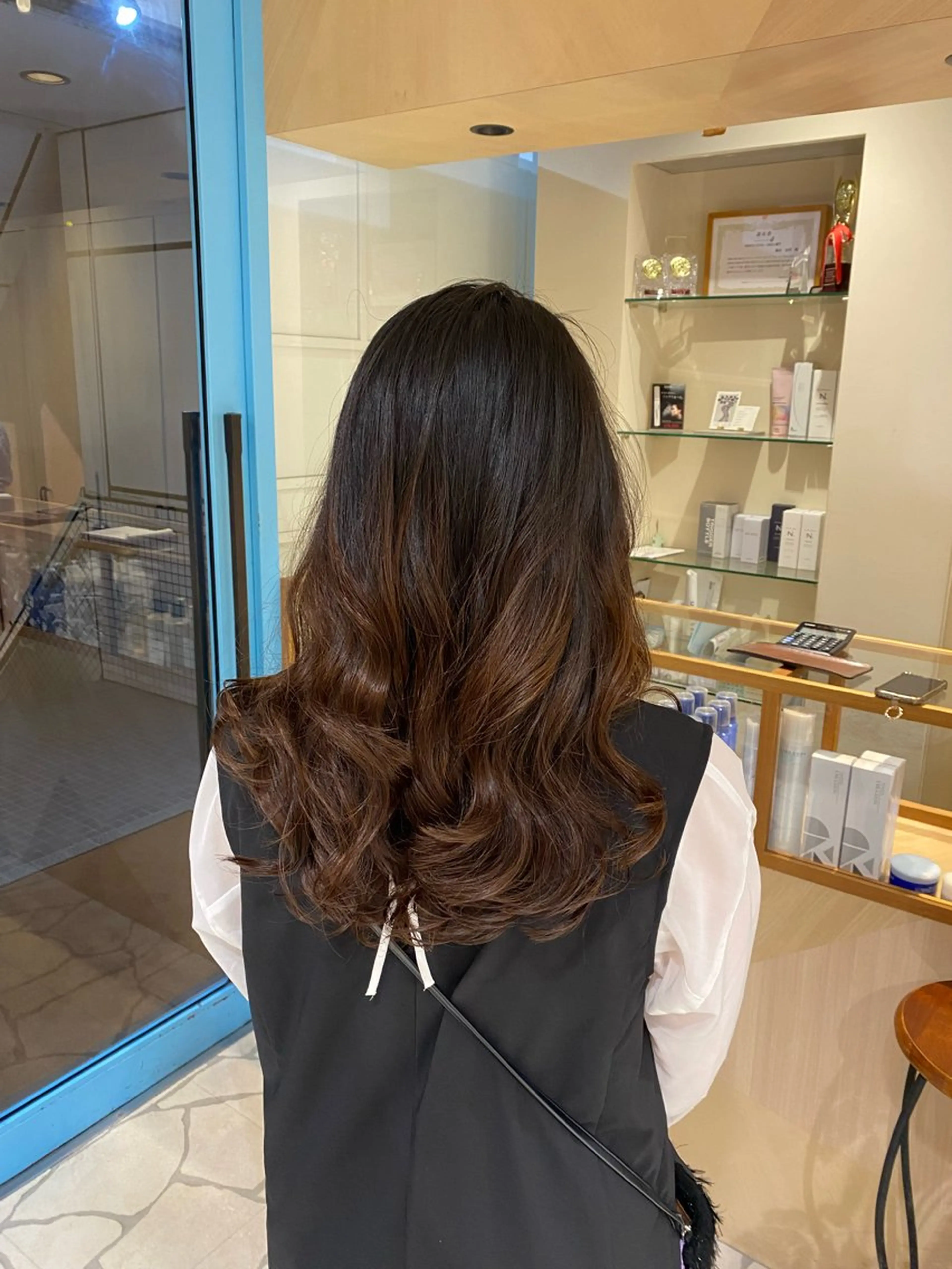 ロング 韓国風ヘア カット パーマ トリートメント CYAN.矢場町店所属・三代 ゆりあのヘアスタイル