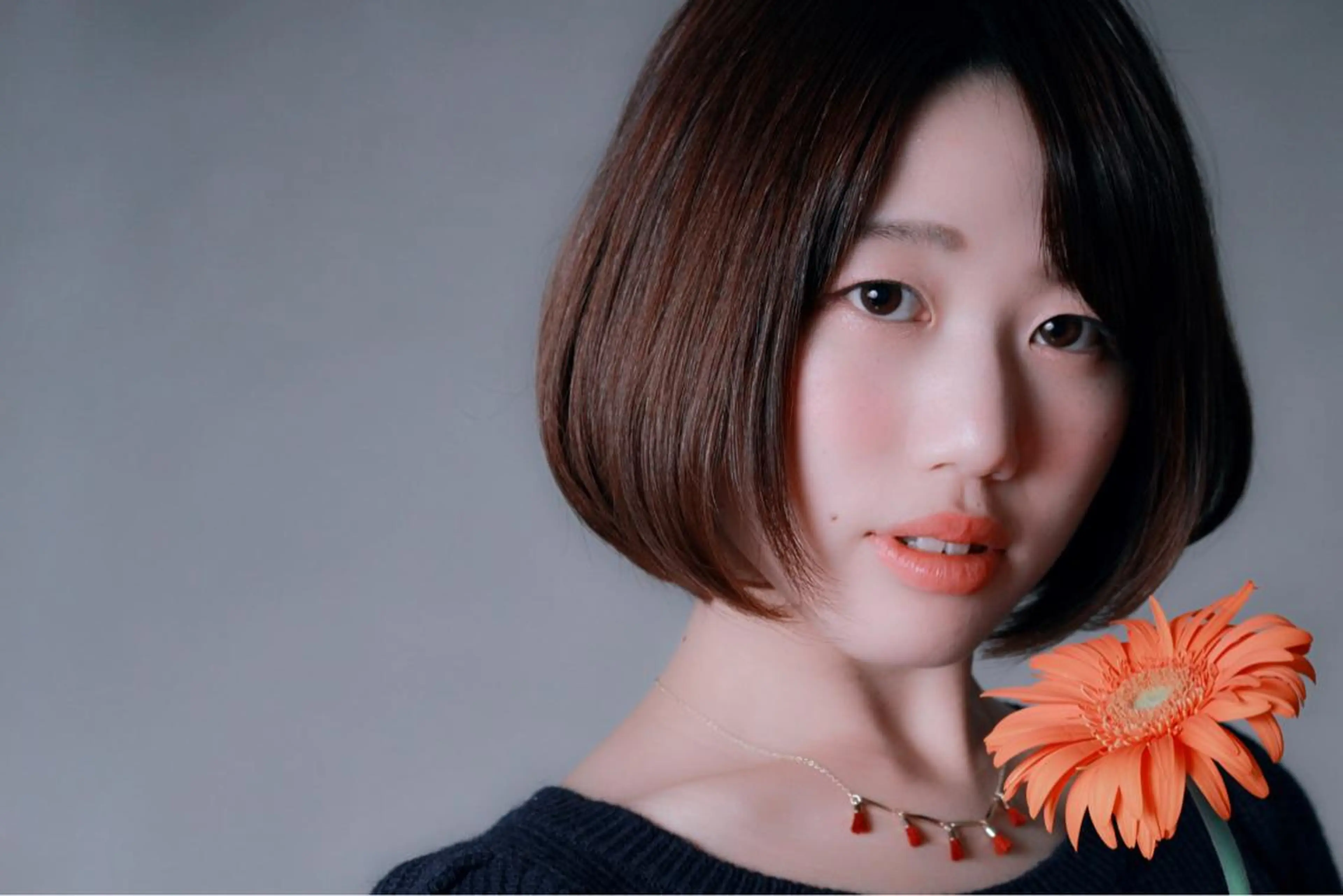 ショート ミディアム カラー パーマ 川間 将彦のヘアスタイル