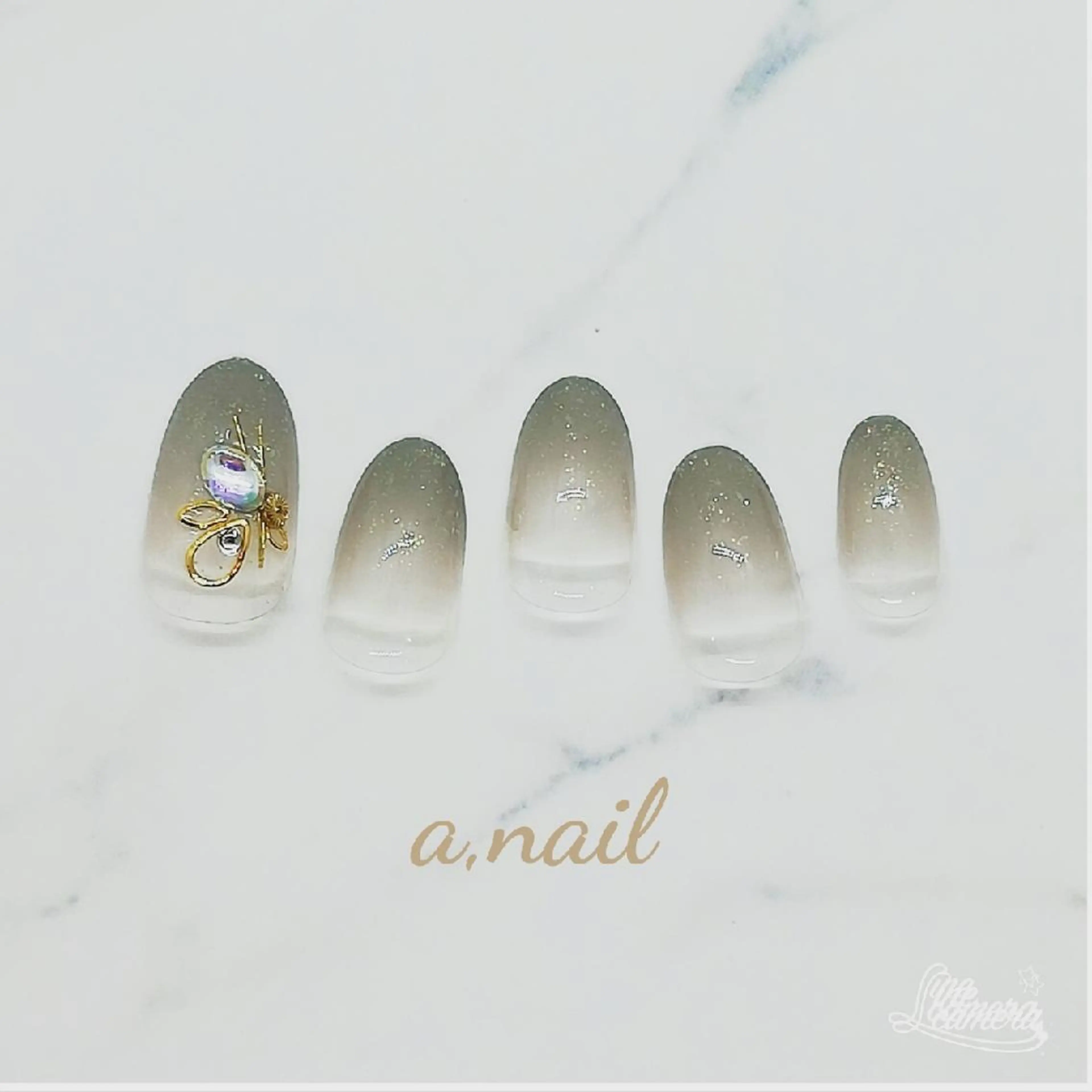 ネイル ストーンネイル ハンドネイル ネイルサロン エーネイルのネイルデザイン