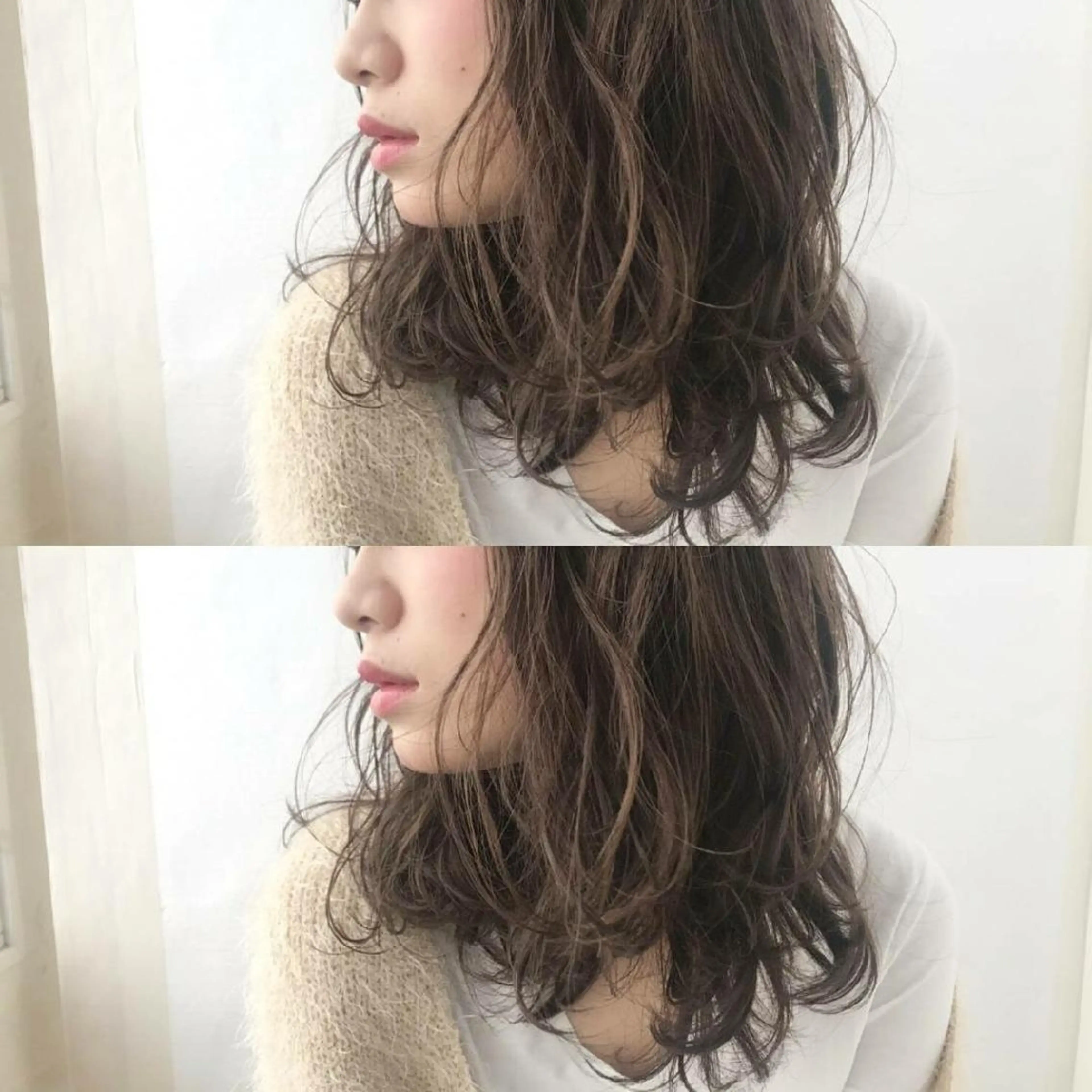 カラー セミロング バレイヤージュ 透明感カラー デザインカラー グラデーションカラー 外国人風カラー 竹内啓太 ボブのヘアスタイル