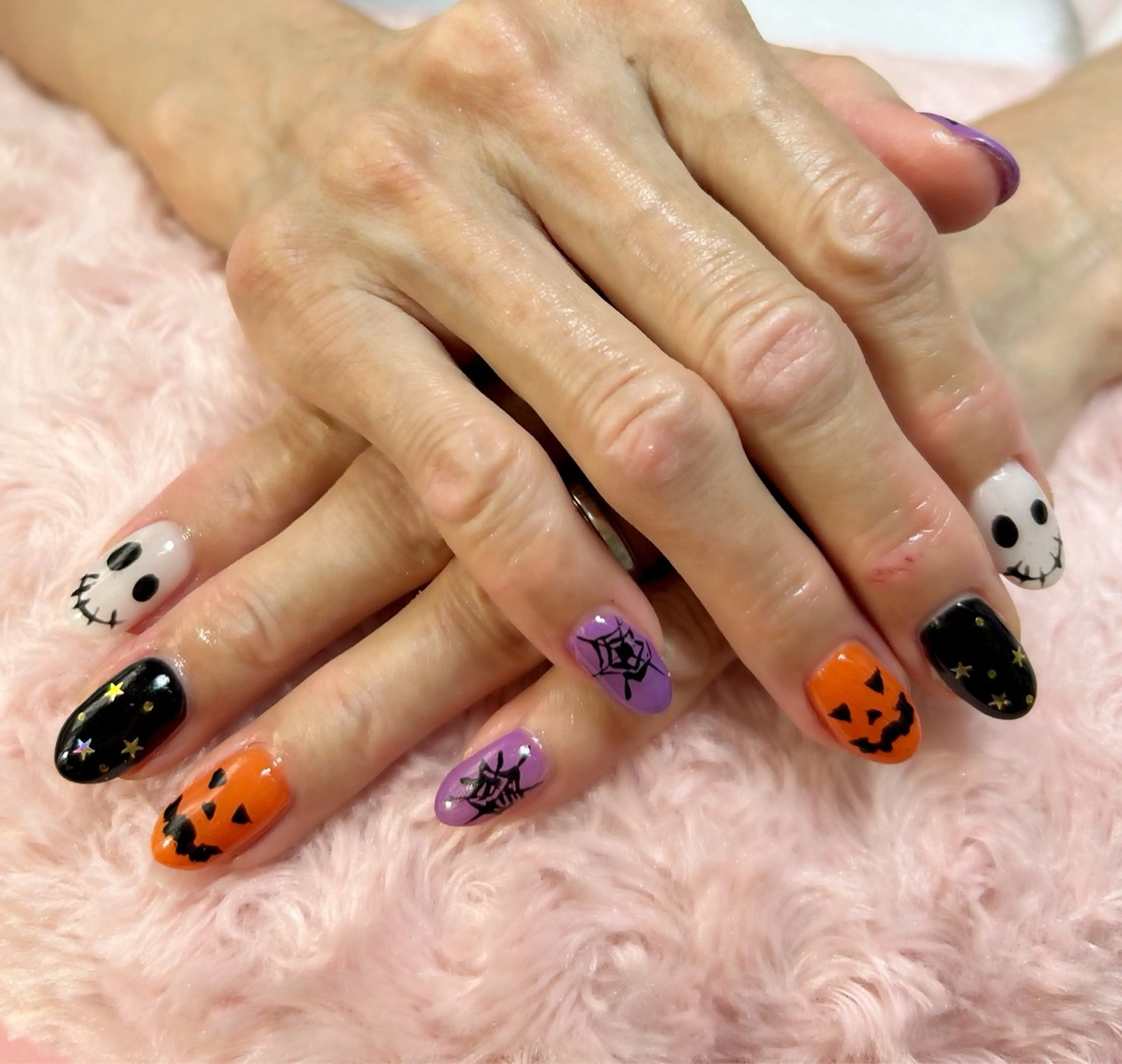 ネイル ハロウィン GＬA D所属・ＧＬAD グラットのネイルデザイン