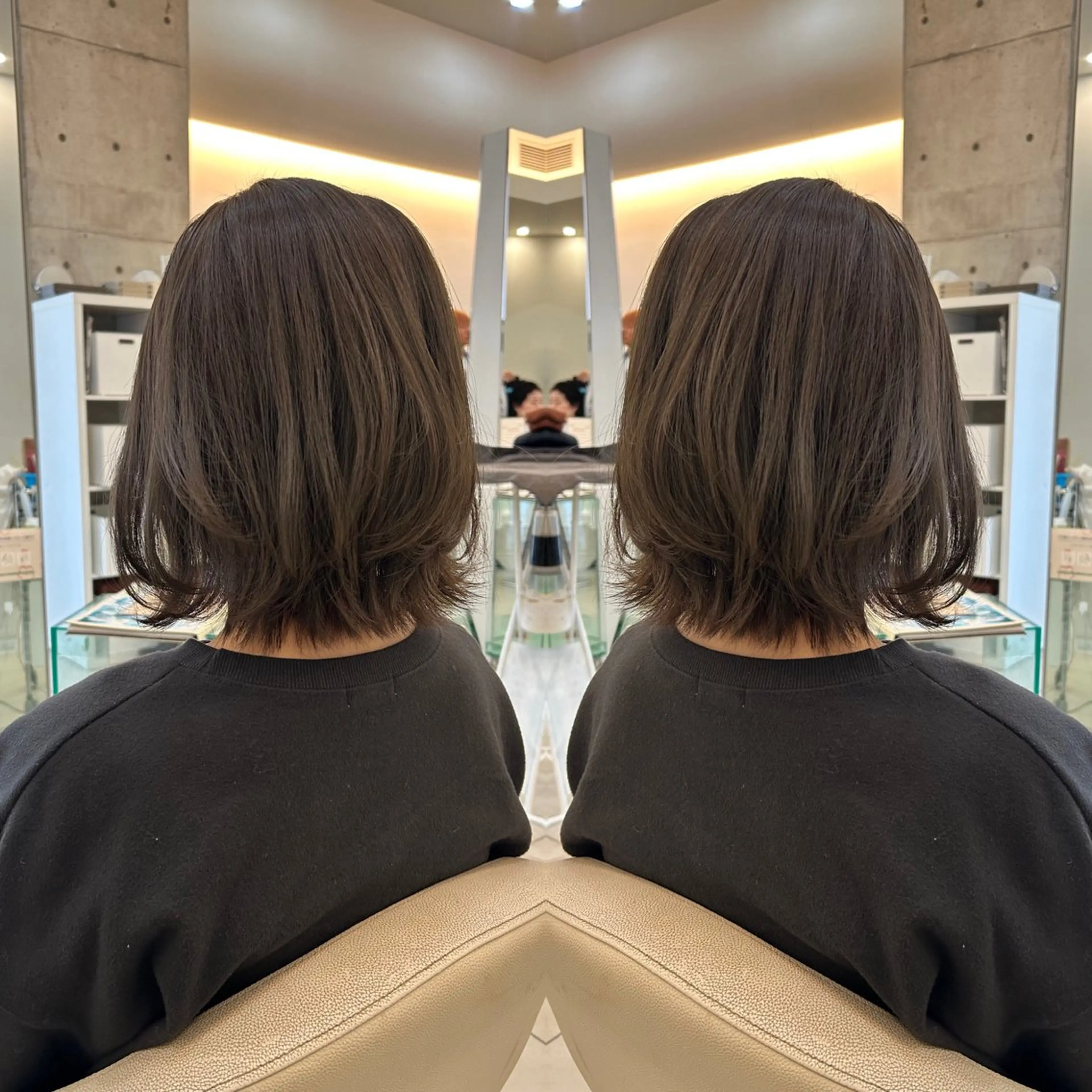 ミディアム カット トリートメント 似合わせ アヤナのヘアスタイル