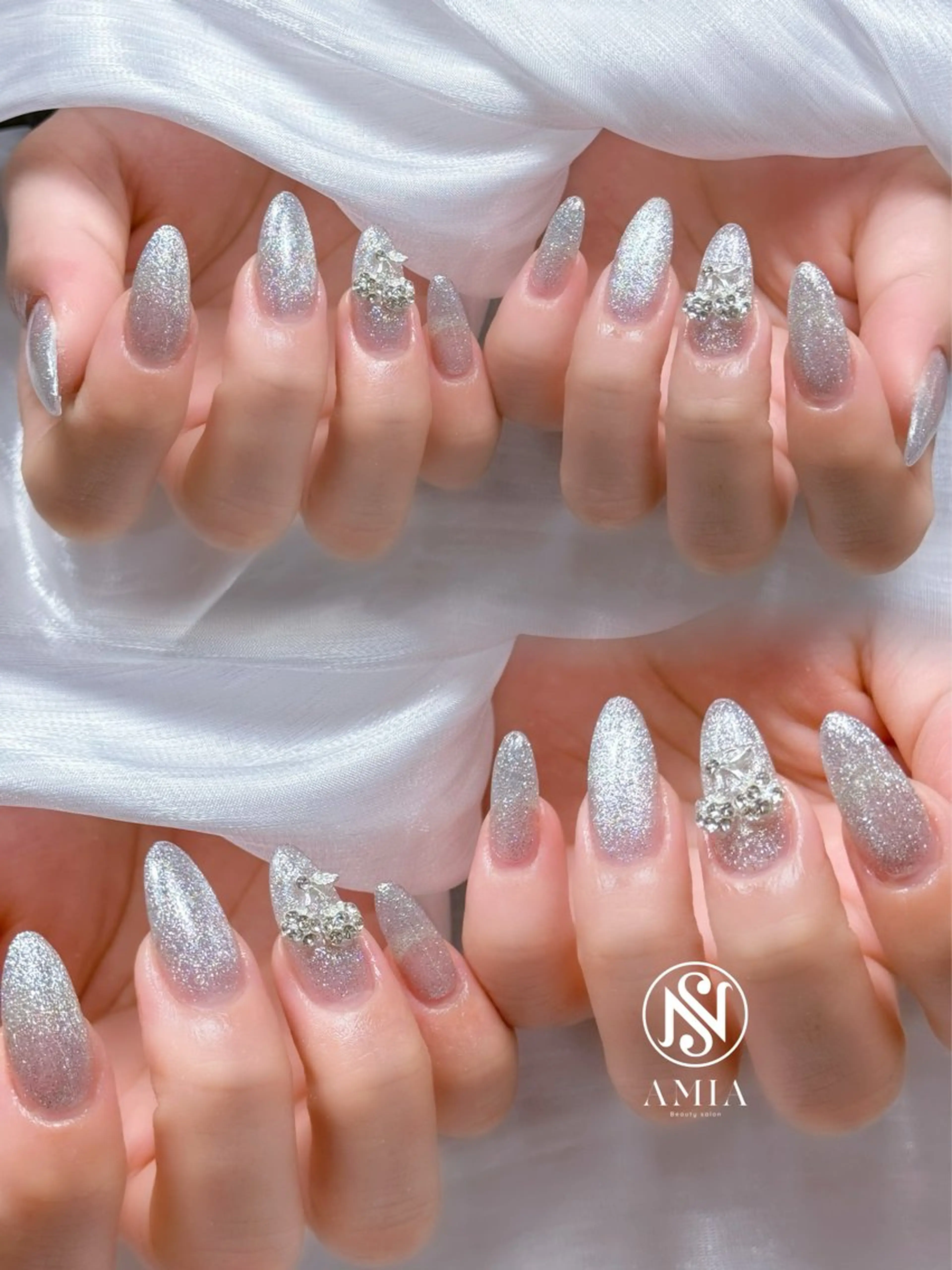 セミロング ハンドネイル フットネイル ハンドケア AMIA BEAUTY SALON所属・🌟AMIA BEAUTY🌟のネイルデザイン