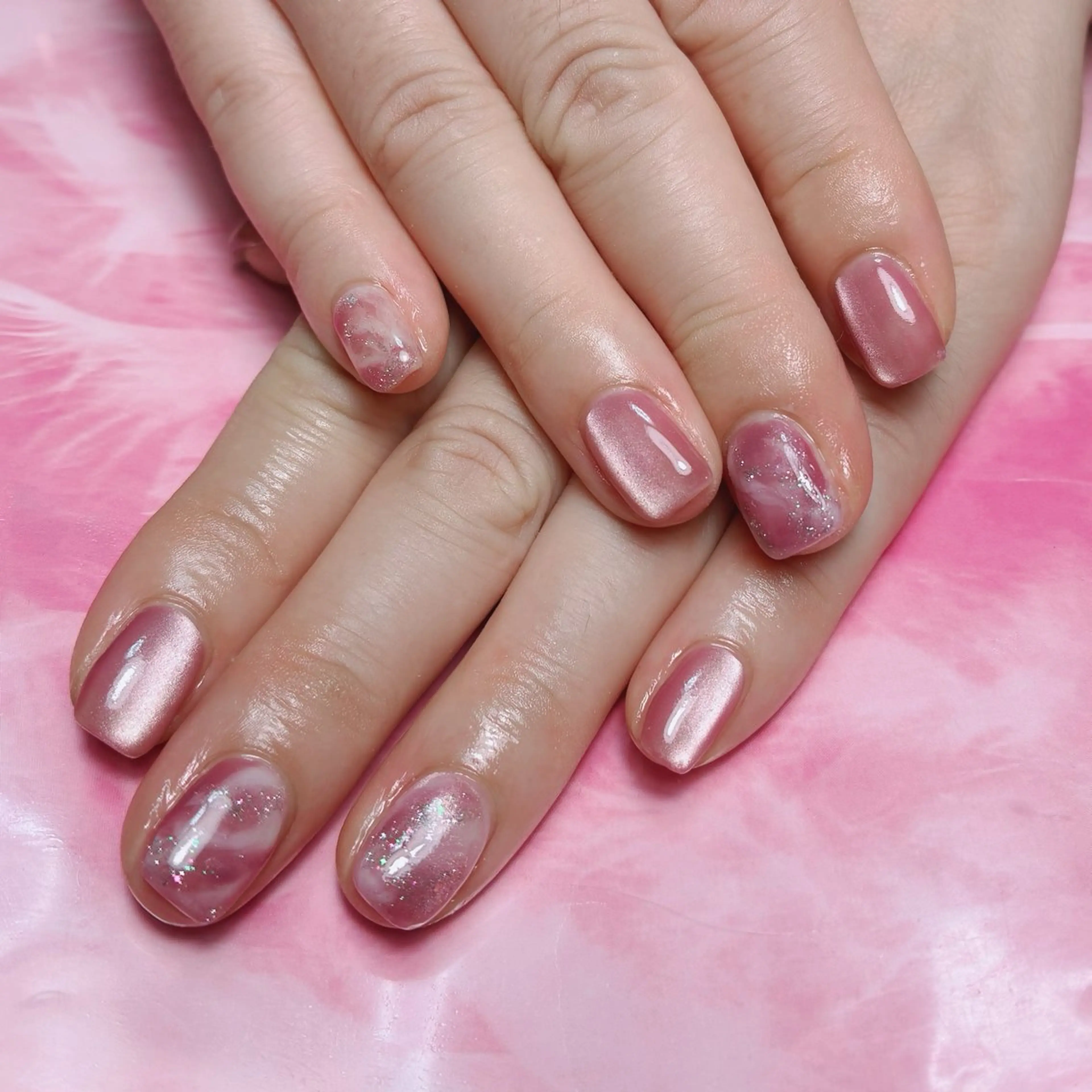 ショート ハンドネイル hs nail salonのネイルデザイン