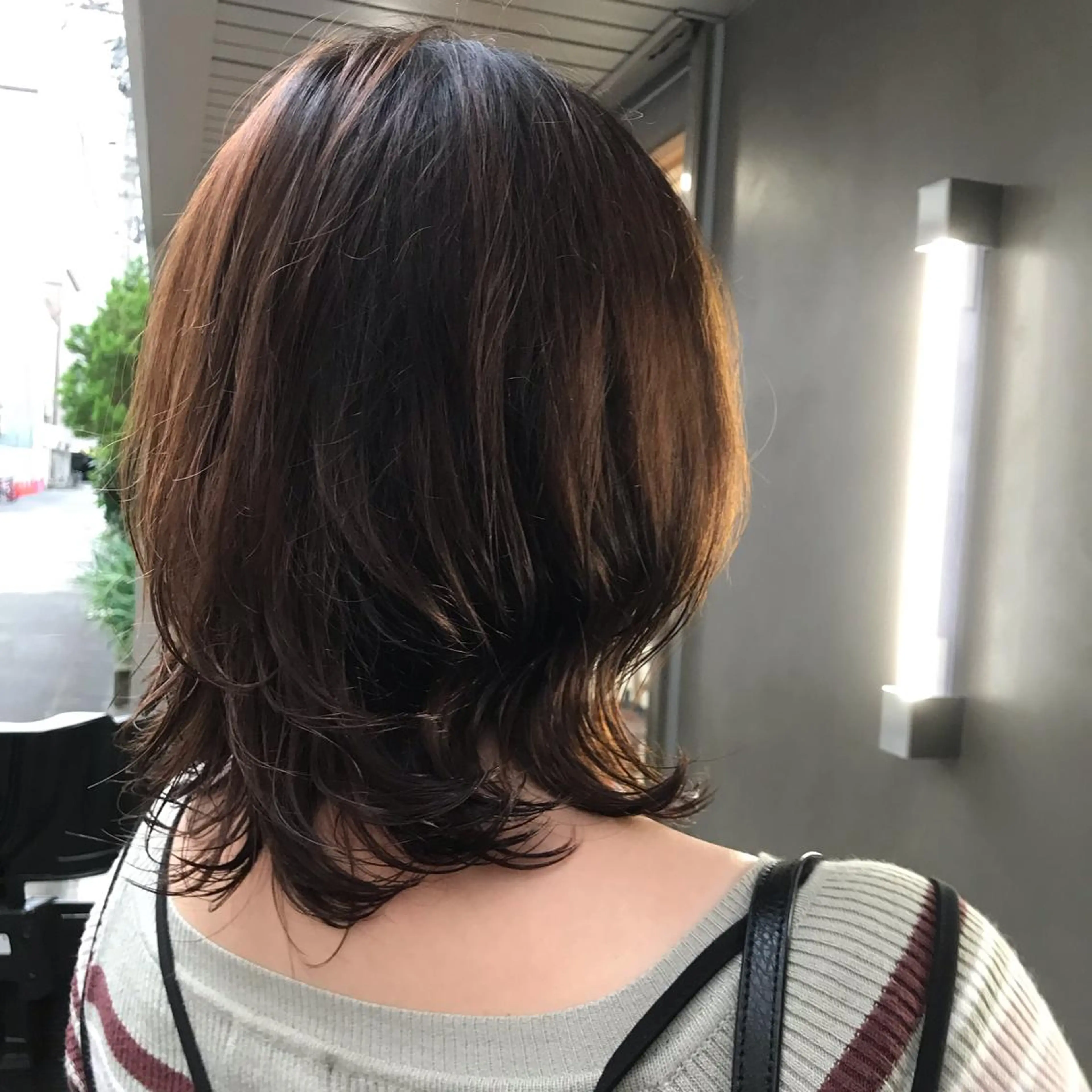 ミディアム パーマ ヘアアレンジ ミディアムパーマ moi-meme.soe所属・タナカ リナのヘアスタイル