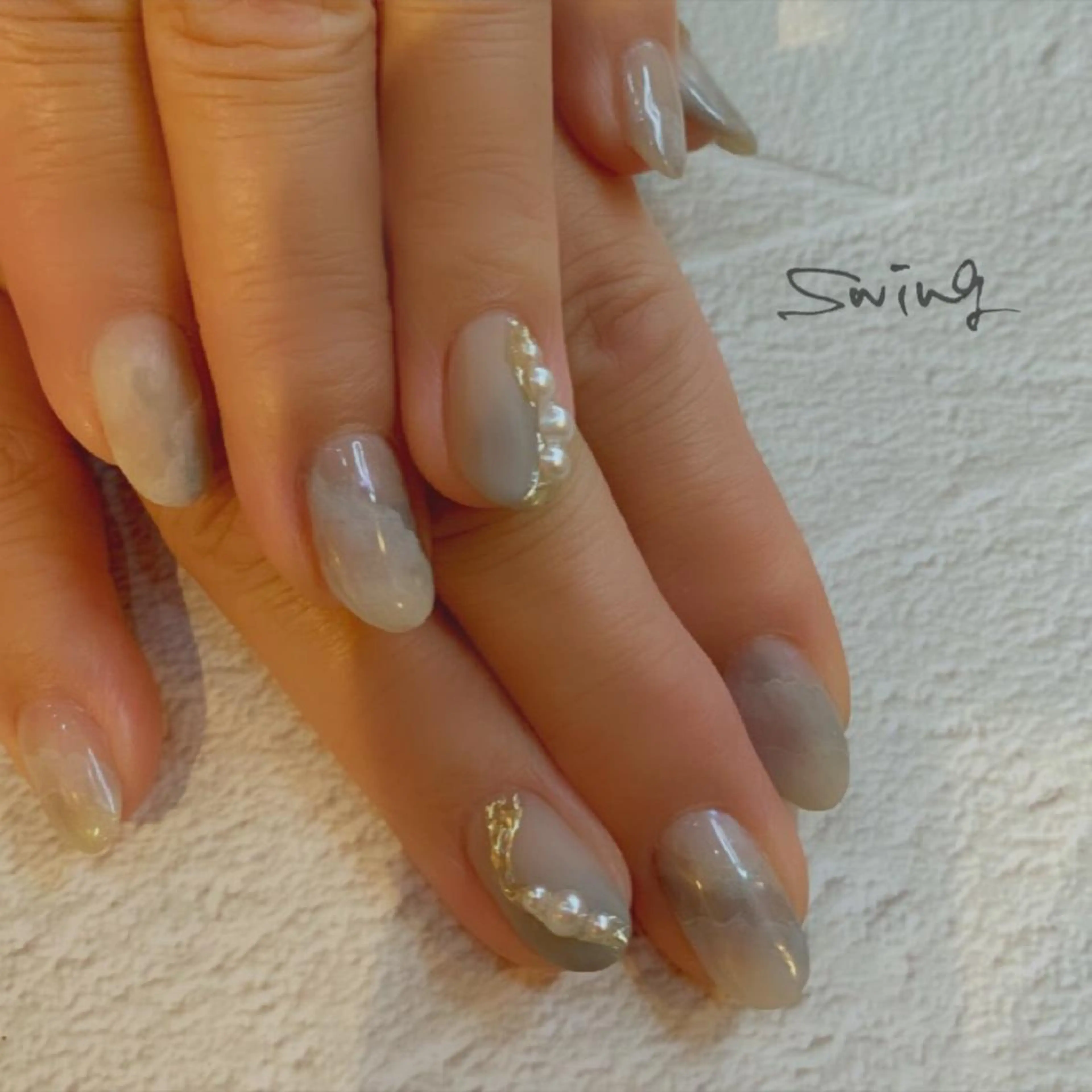 ネイル ニュアンスネイル SWING Nail Salon所属・Yoshida Takakoのネイルデザイン