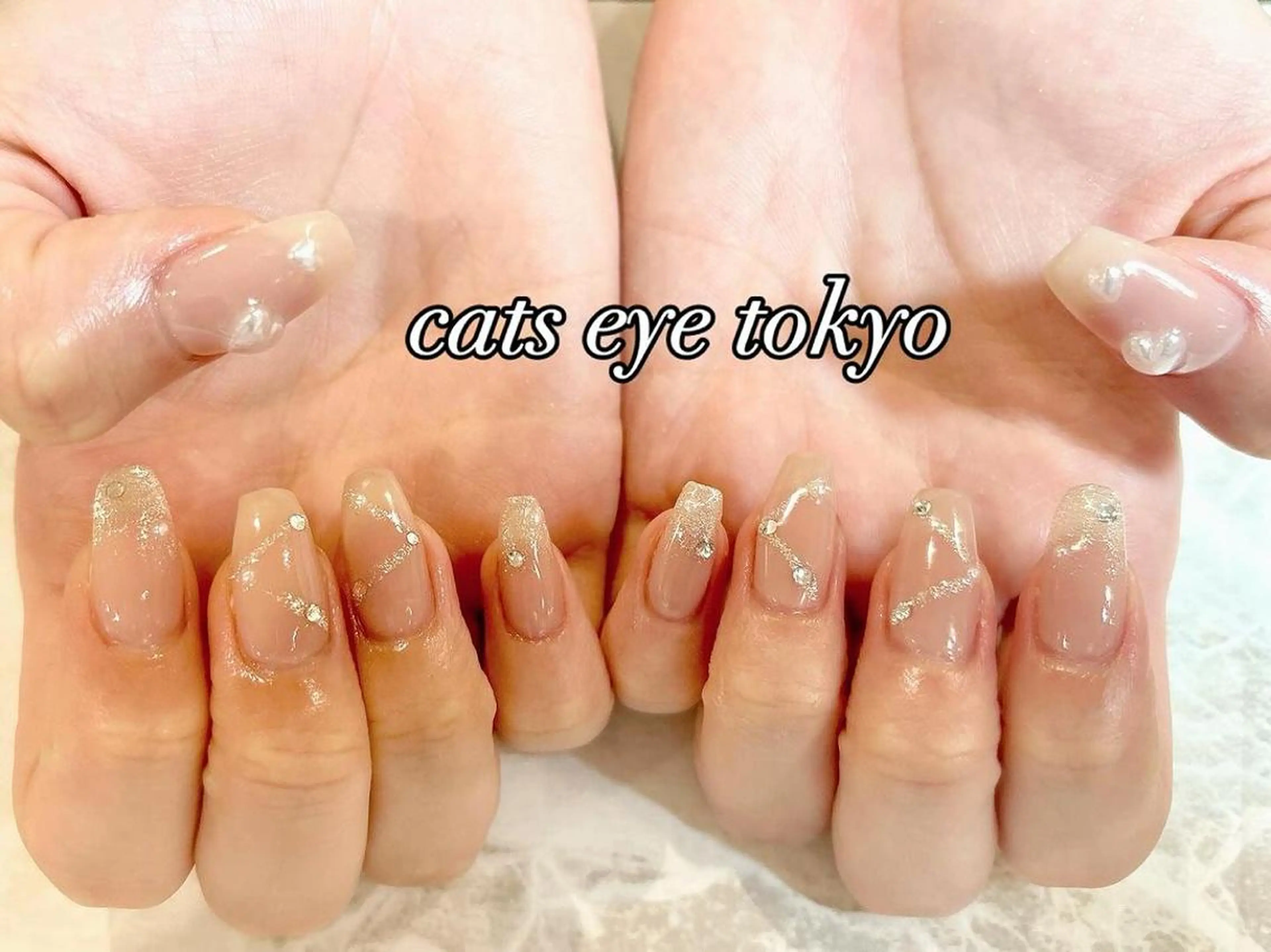 ネイル アートネイル ジェルネイル キラキラネイル マグネットネイル ミラーネイル Cat's eye TOKYO 新宿店のネイルデザイン