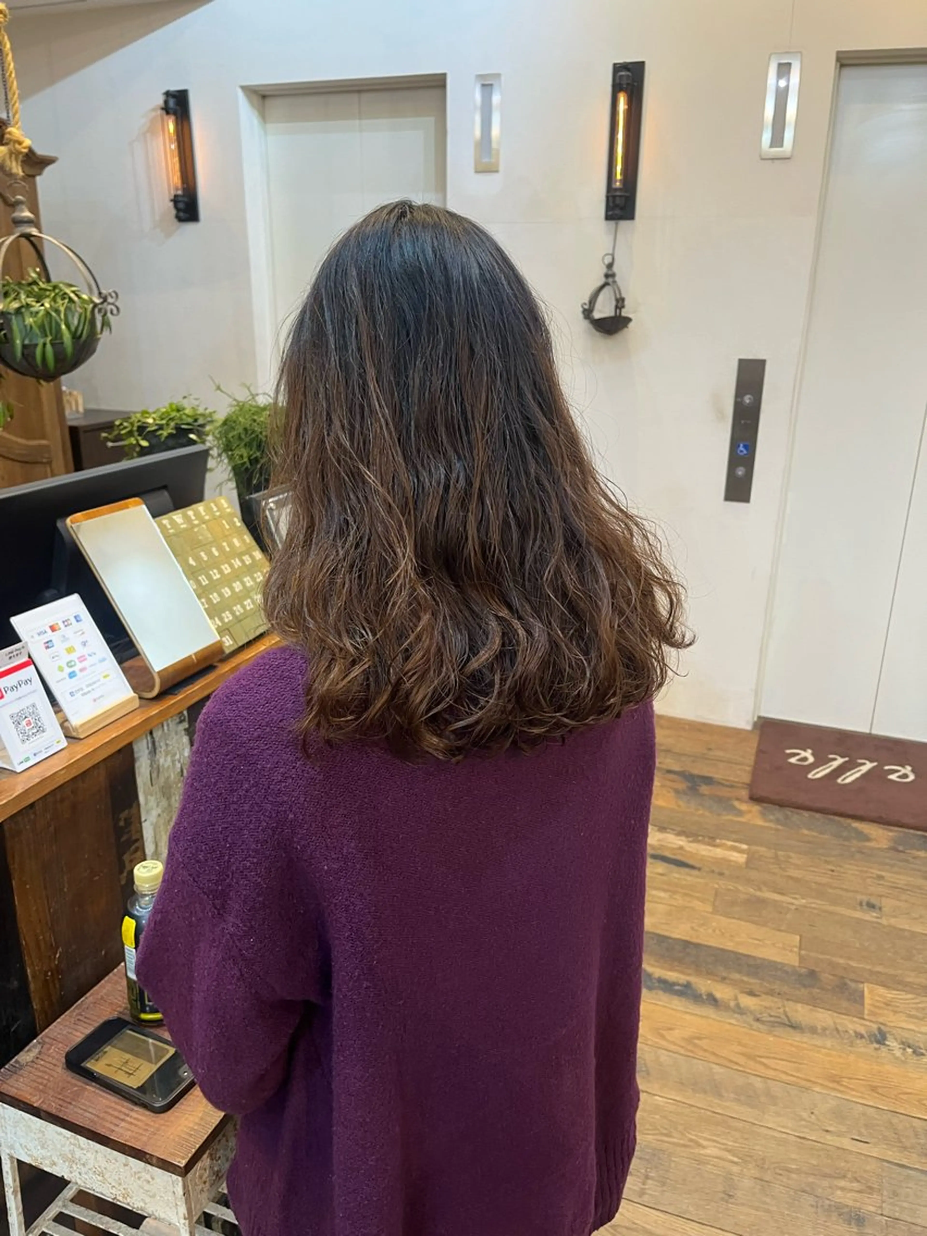 セミロング セミロングパーマ Belle 並木通り店所属・rena/ パーマ/カラーのヘアスタイル