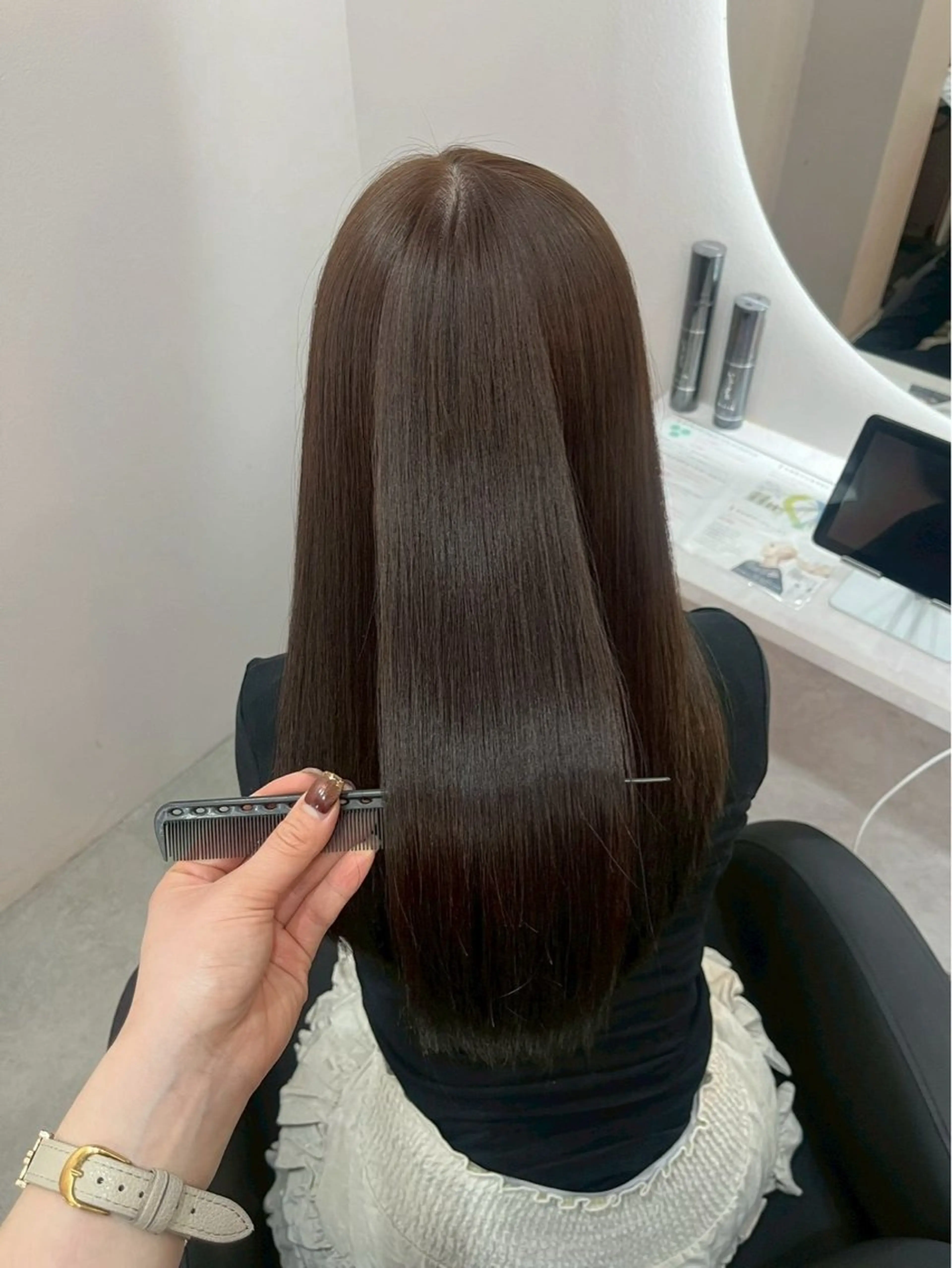 ロング 縮毛矯正 トリートメント ALLEN hair 梅田店のヘアスタイル