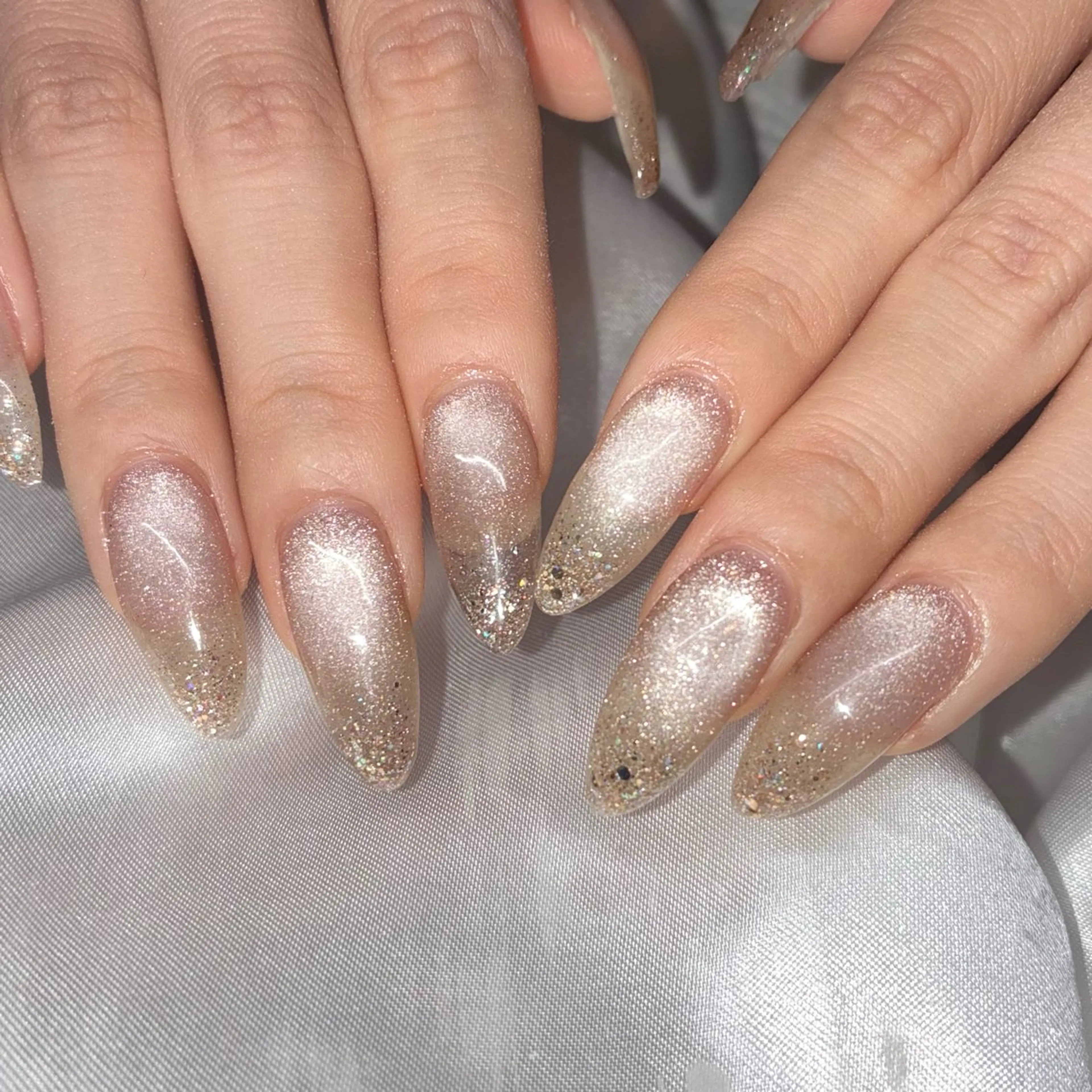 ネイル ジェルネイル マグネットネイル ハンドネイル Nail ヌシん家 AKANEのネイルデザイン