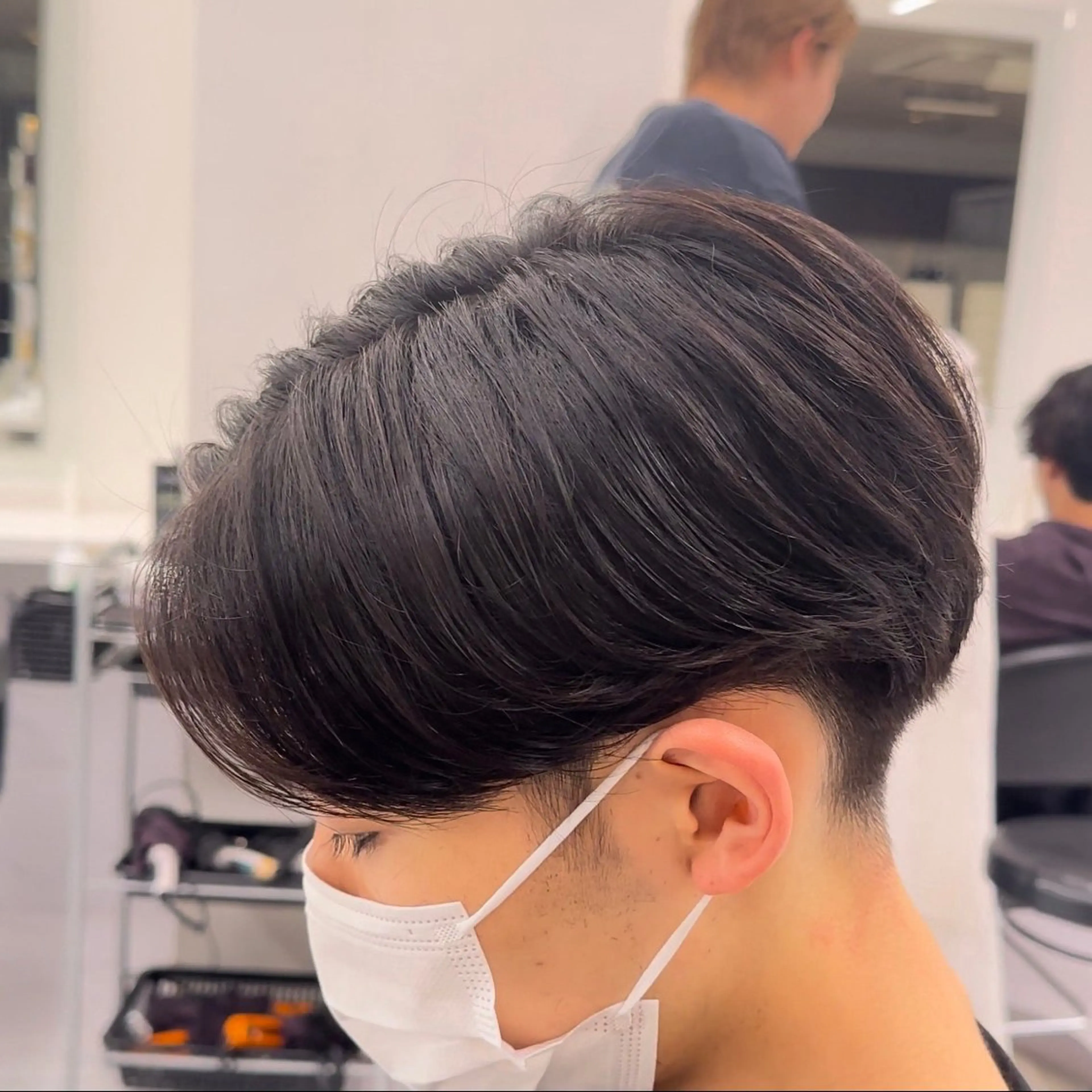 パーマ ヘアアレンジ メンズ カット パーマ ヘアセット Ryo横浜韓国ヘア/ ハイトーン/縮毛矯正のヘアスタイル
