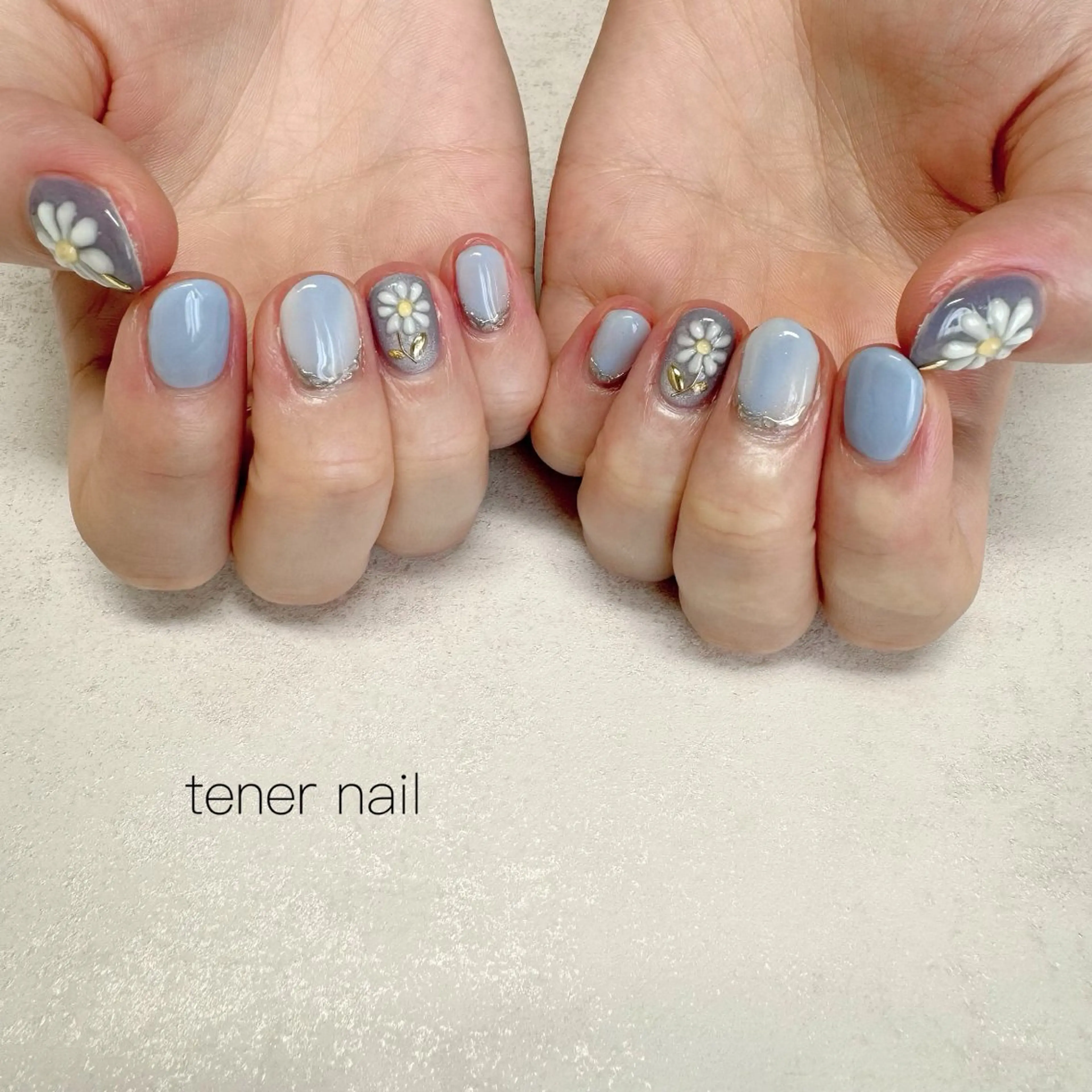 ネイル フラワーネイル ぷっくりネイル ハンドネイル tener  nail  テネルネイル所属・テネルネイル tener nailのネイルデザイン
