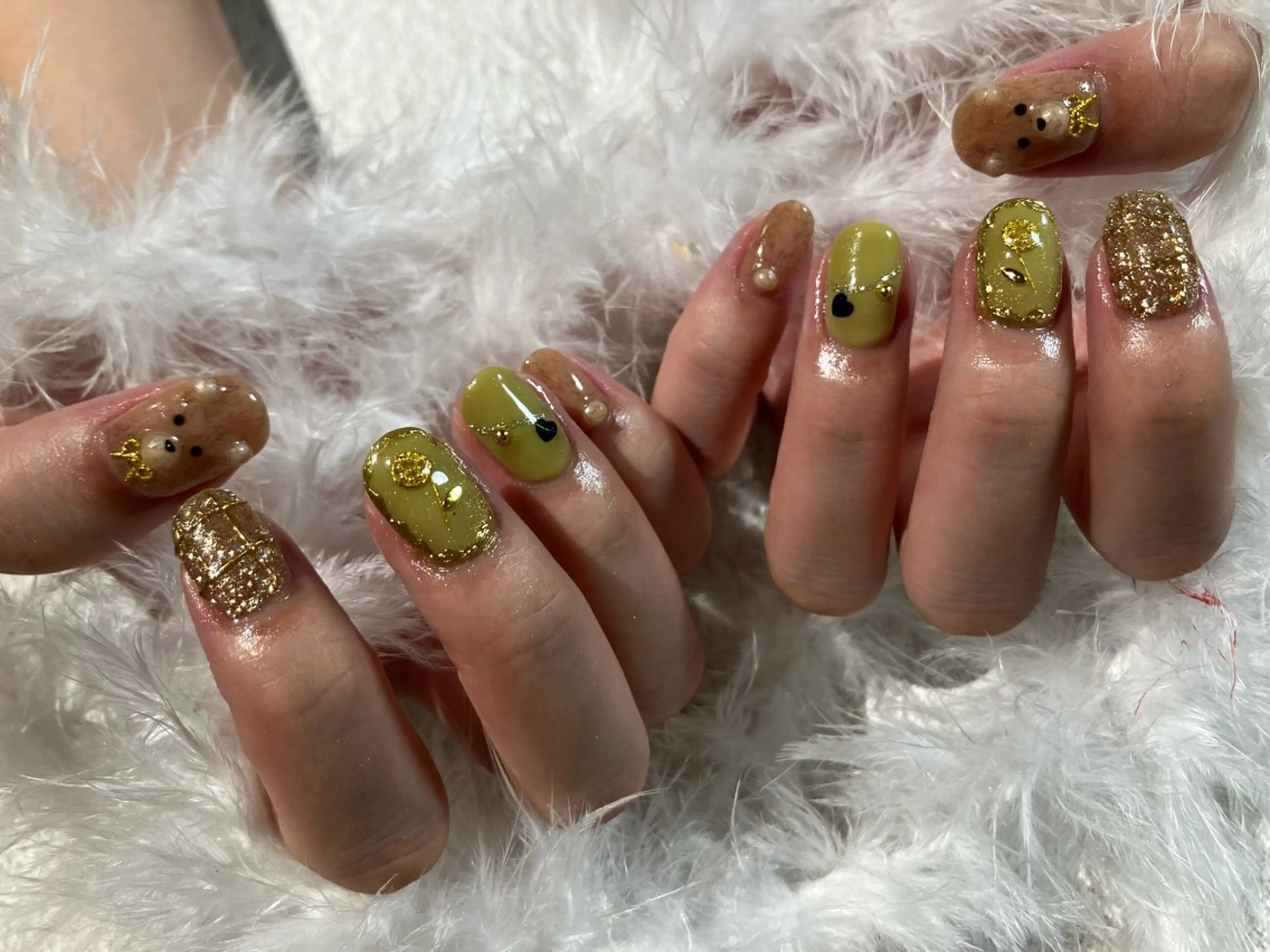 ネイル ハンドネイル たまプラーザ ANZUのネイルデザイン