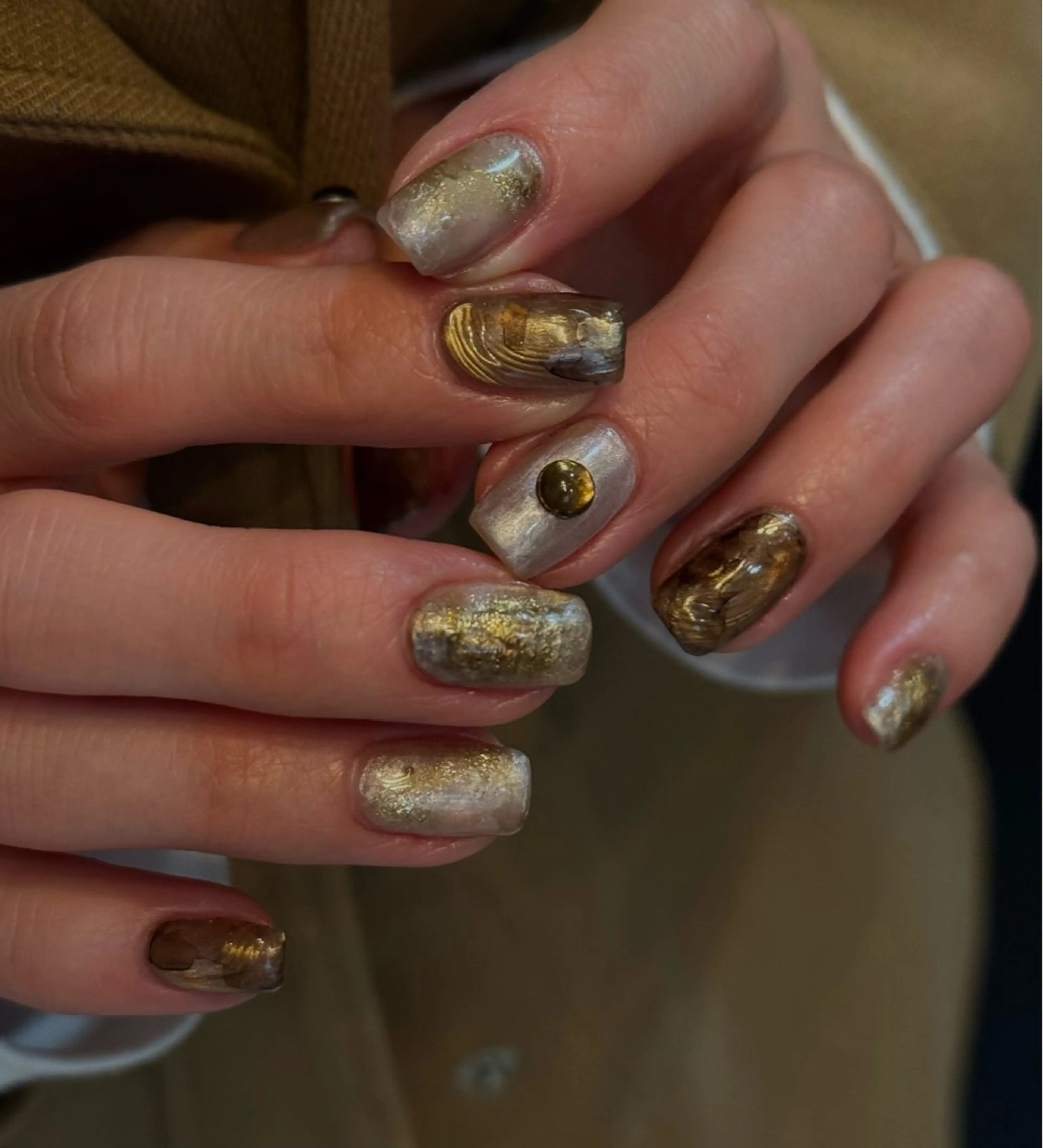 ネイル アートネイル ニュアンスネイル ハンドネイル Blé nailのネイルデザイン