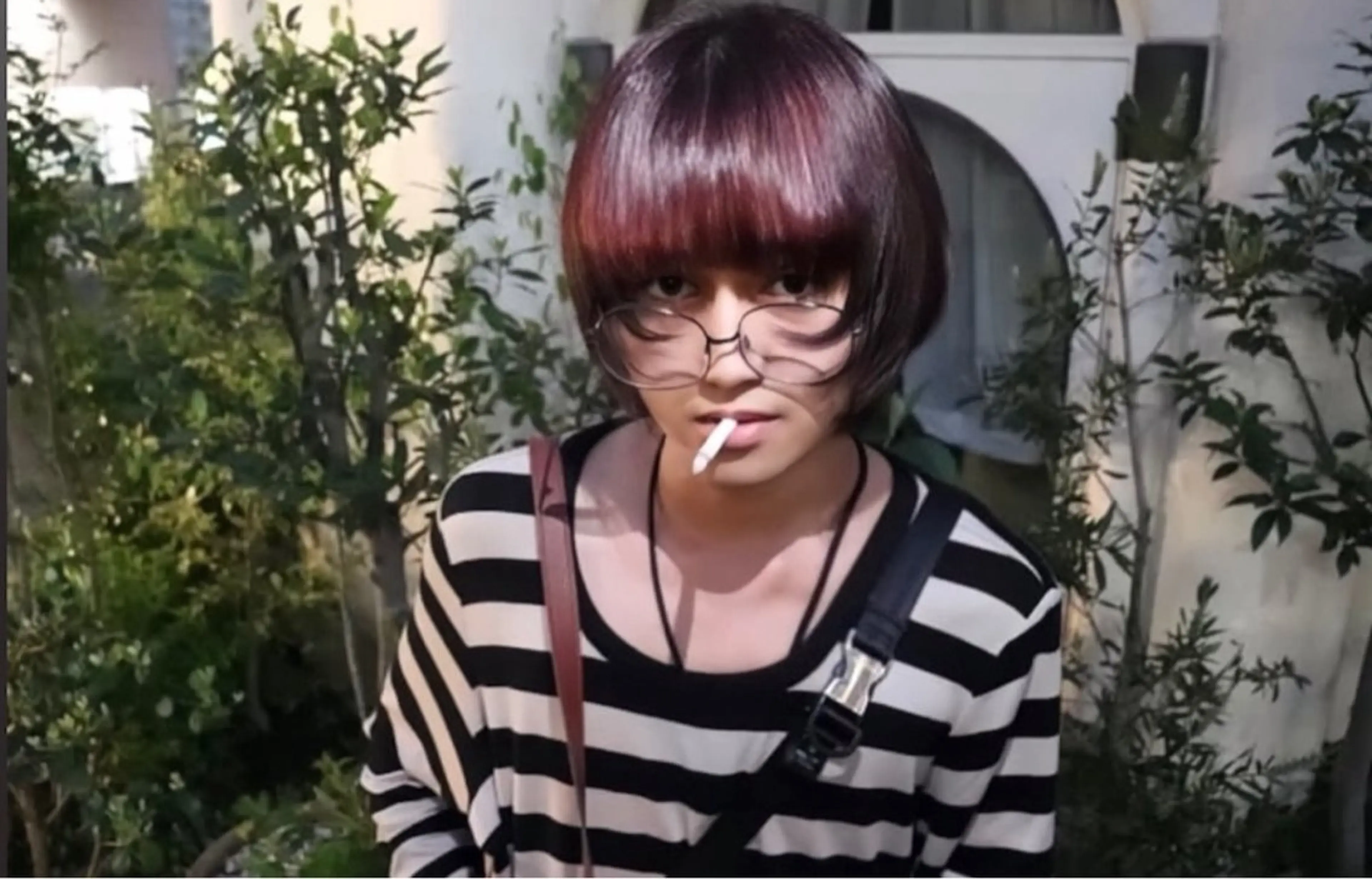 カラー メンズ レッドカラー AIRA/ブリーチ /透明感カラーのヘアスタイル