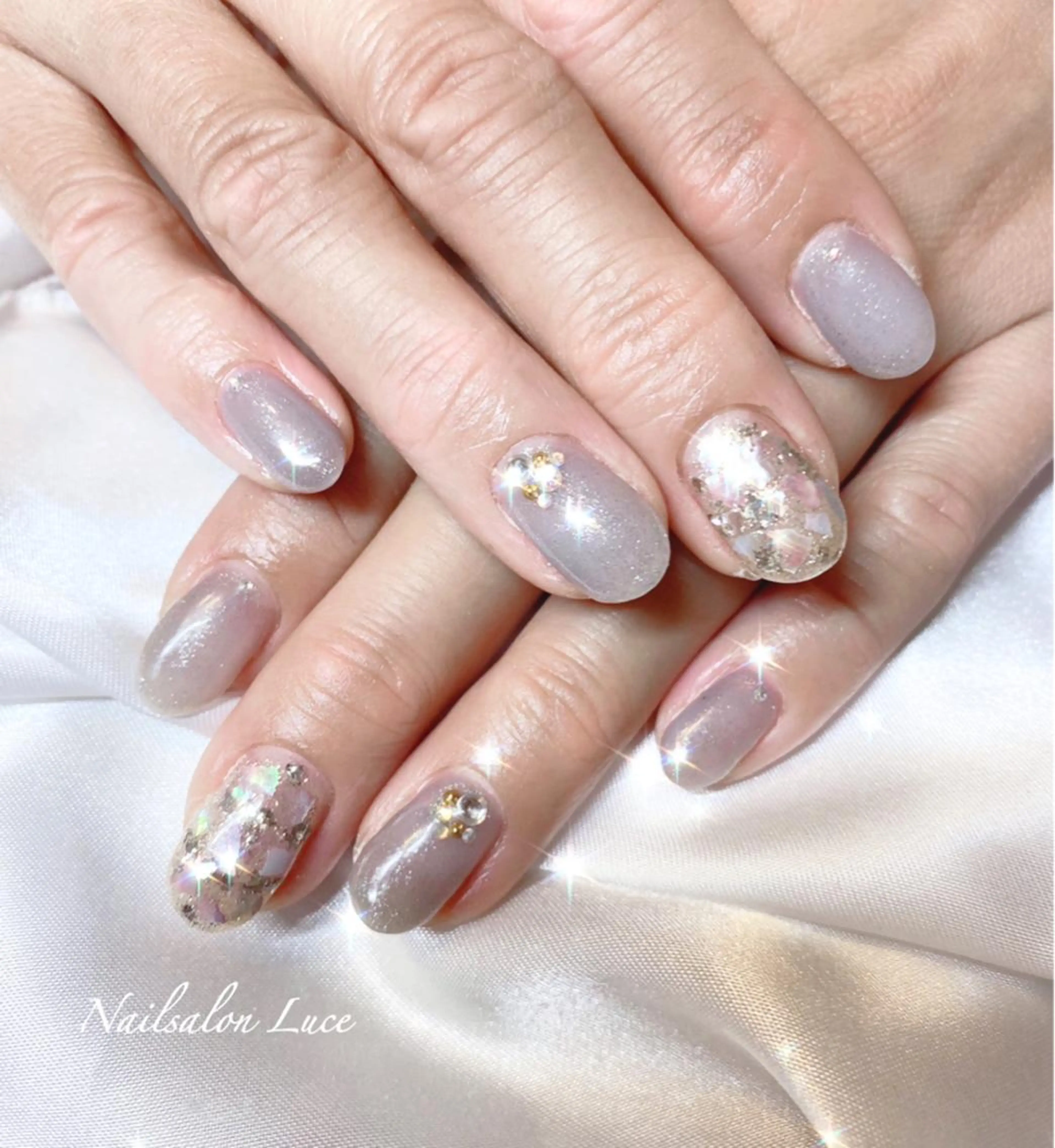 ネイル ジェルネイル ワンカラーネイル ネイル& 脱毛サロン　Lのマツエク・マツパデザイン