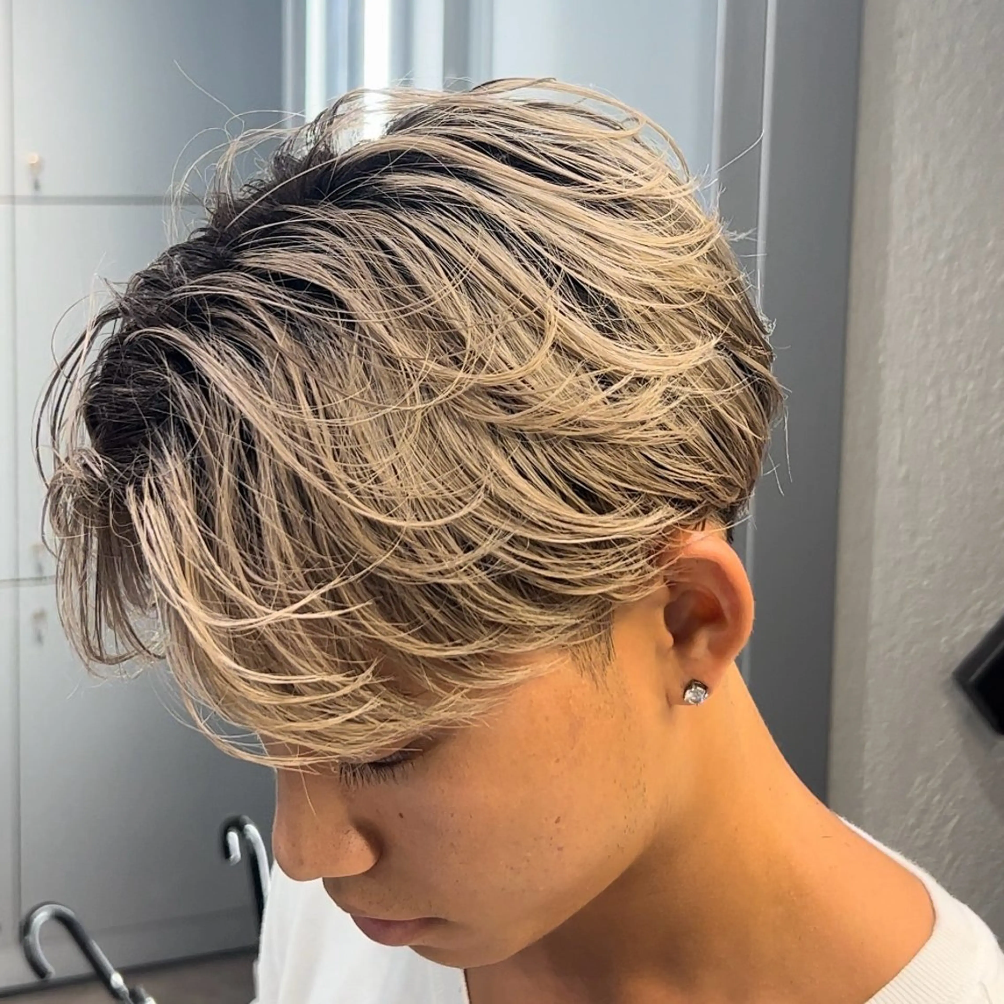 ミディアム カラー ヘアアレンジ メンズ fifth Tokyo所属・fifth 石川 凪のヘアスタイル