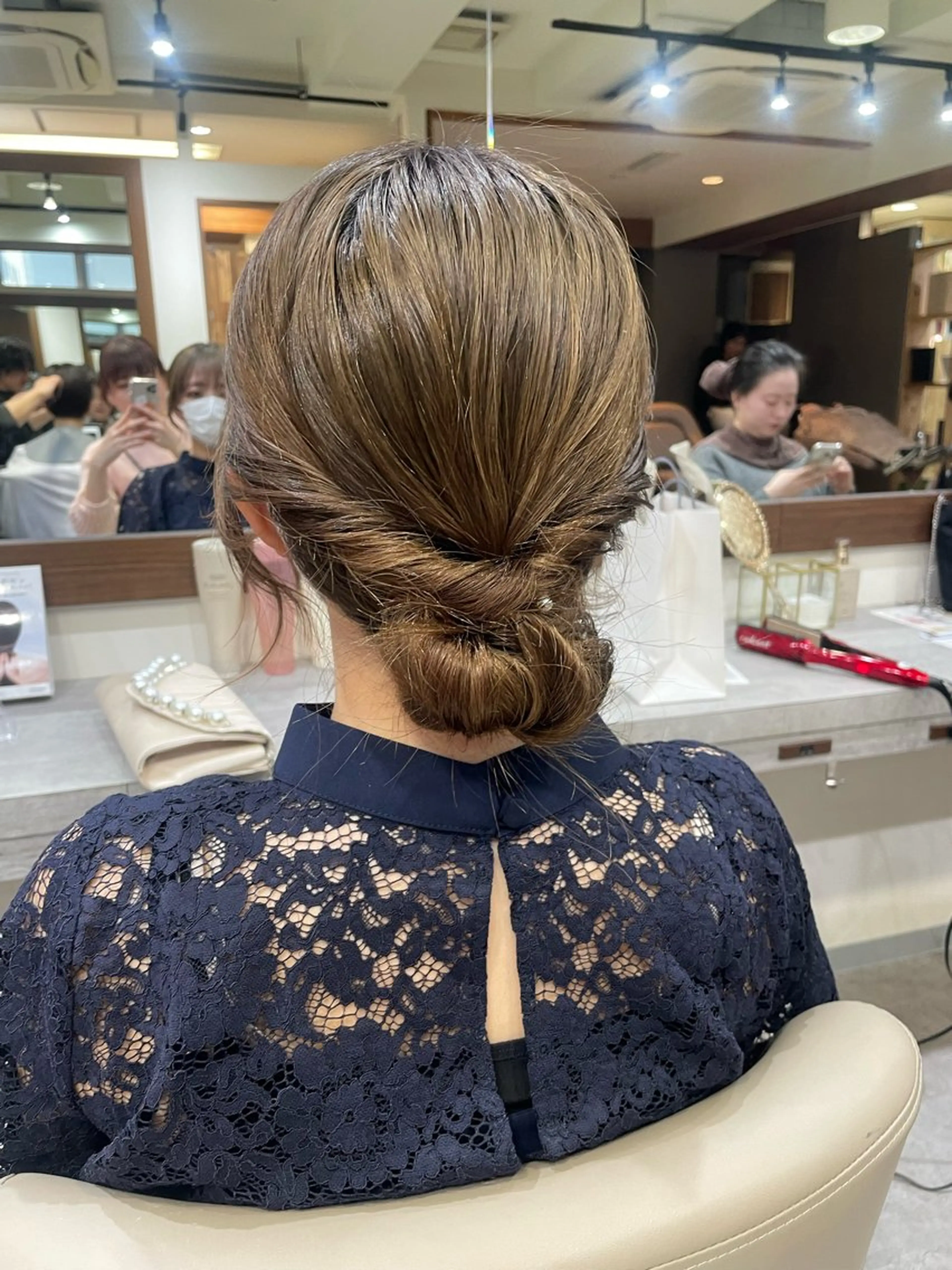 ミディアム 韓国風パーマ/ヘア セット/店長みづきのヘアスタイル