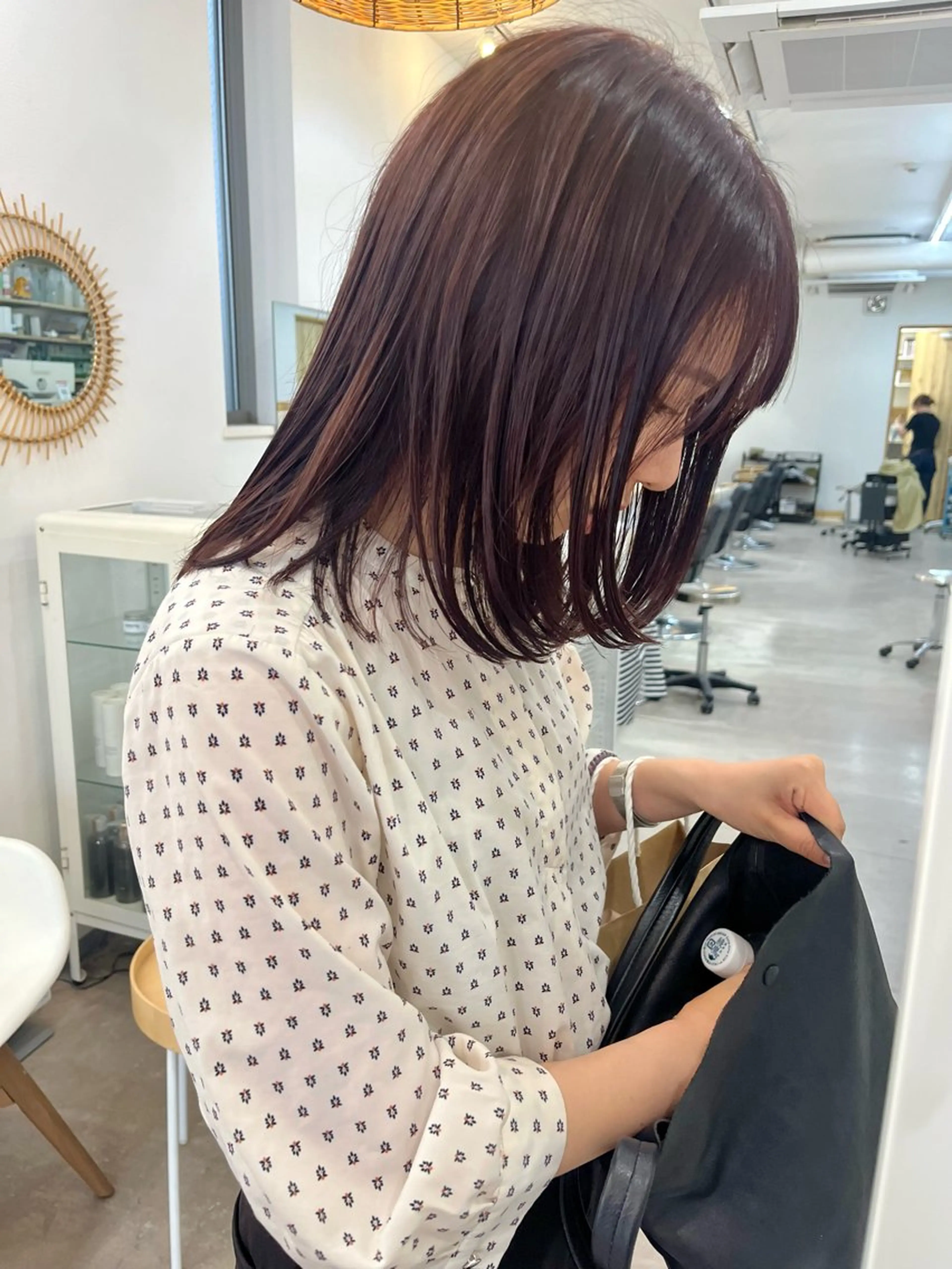 ミディアム カラー カット ヘアカラー トリートメント 🌼sunc HINAMI🌼のヘアスタイル