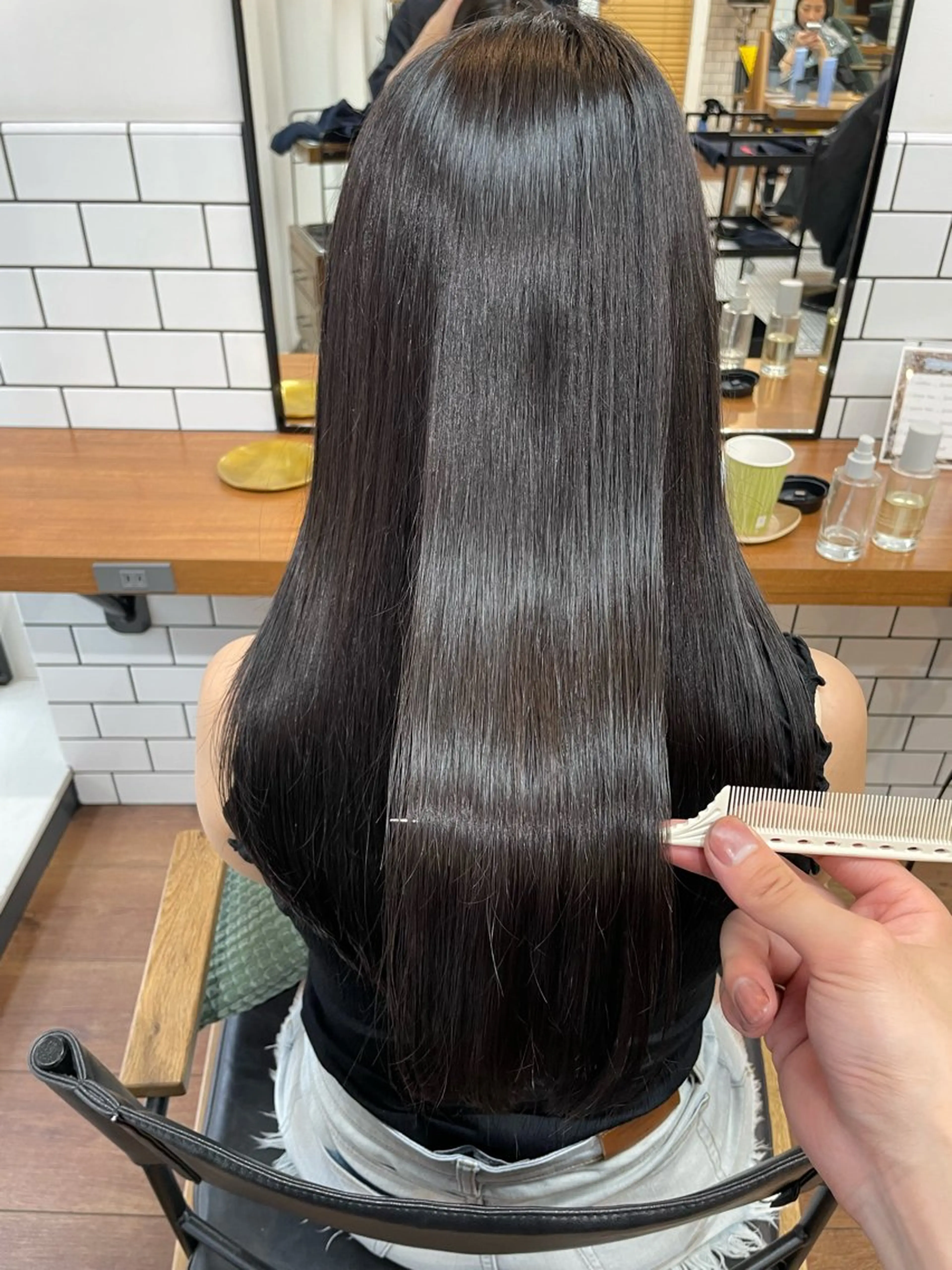 ロング カット ヘアカラー トリートメント 弱酸性ストレート 髪質改善/小野寺のヘアスタイル